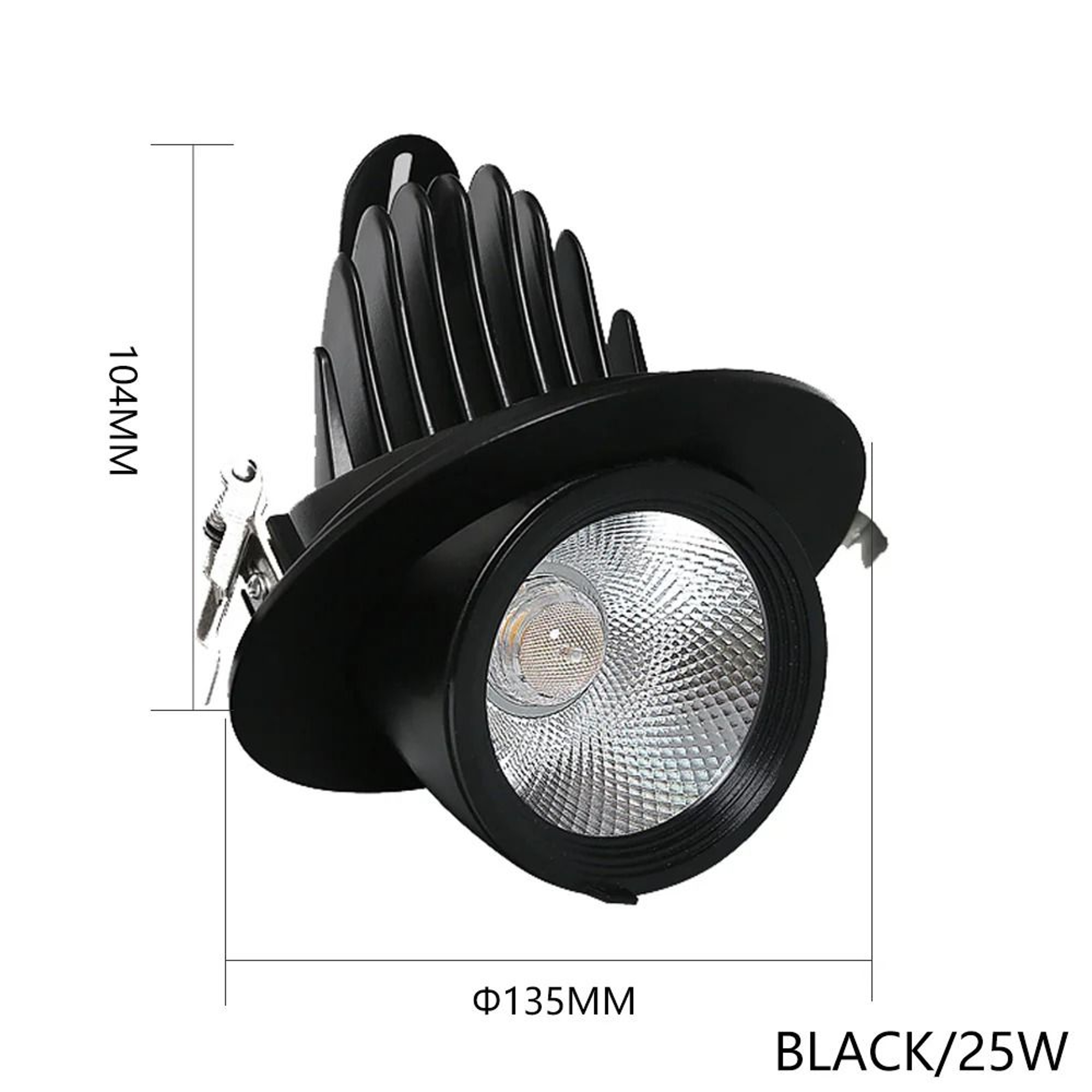 15W Adjustable Recessed COB LED Ceiling Spotlight For Home And Shop Displays 5