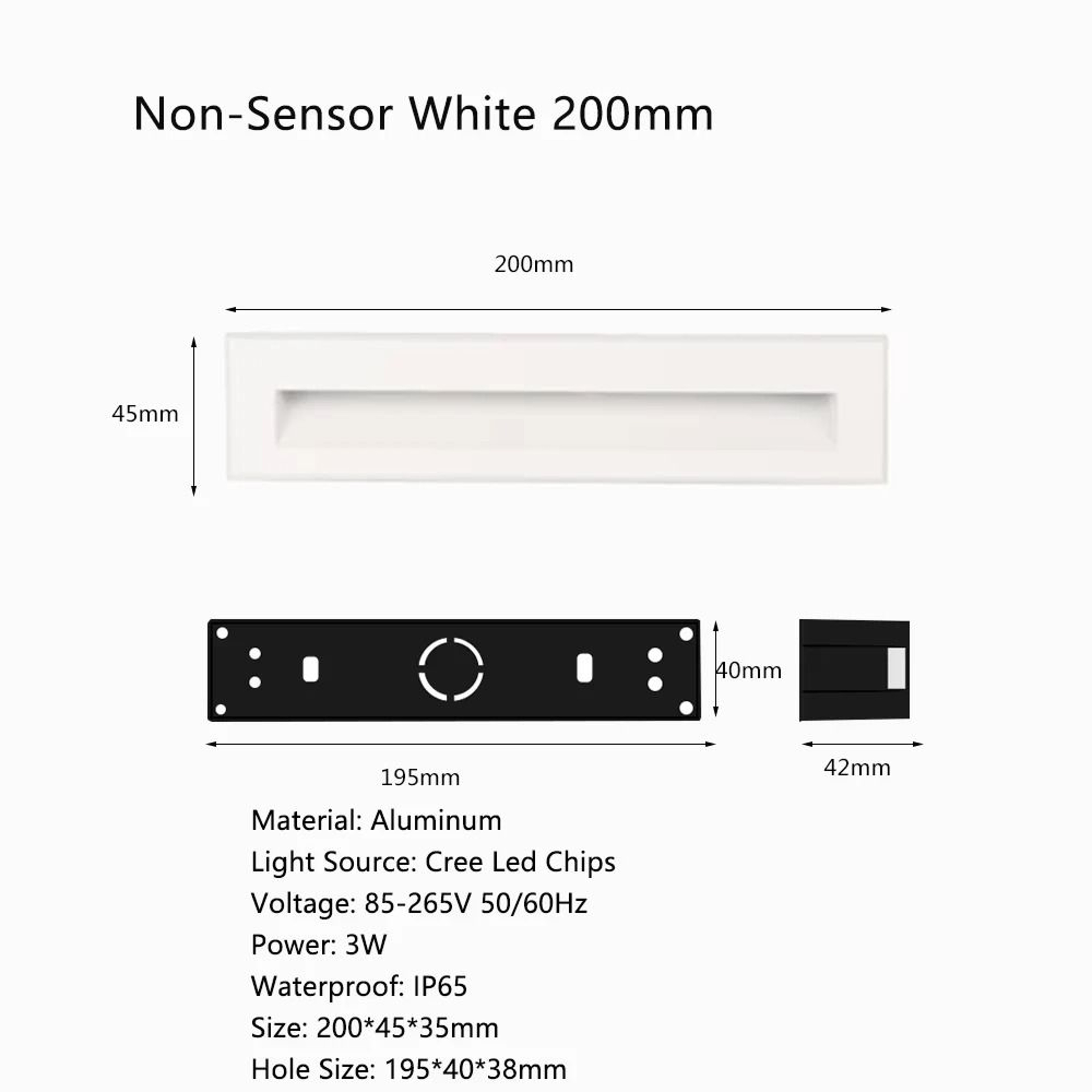 Smart Recessed LED Stair Light With Motion Sensor For Indoor And Outdoor Use 4