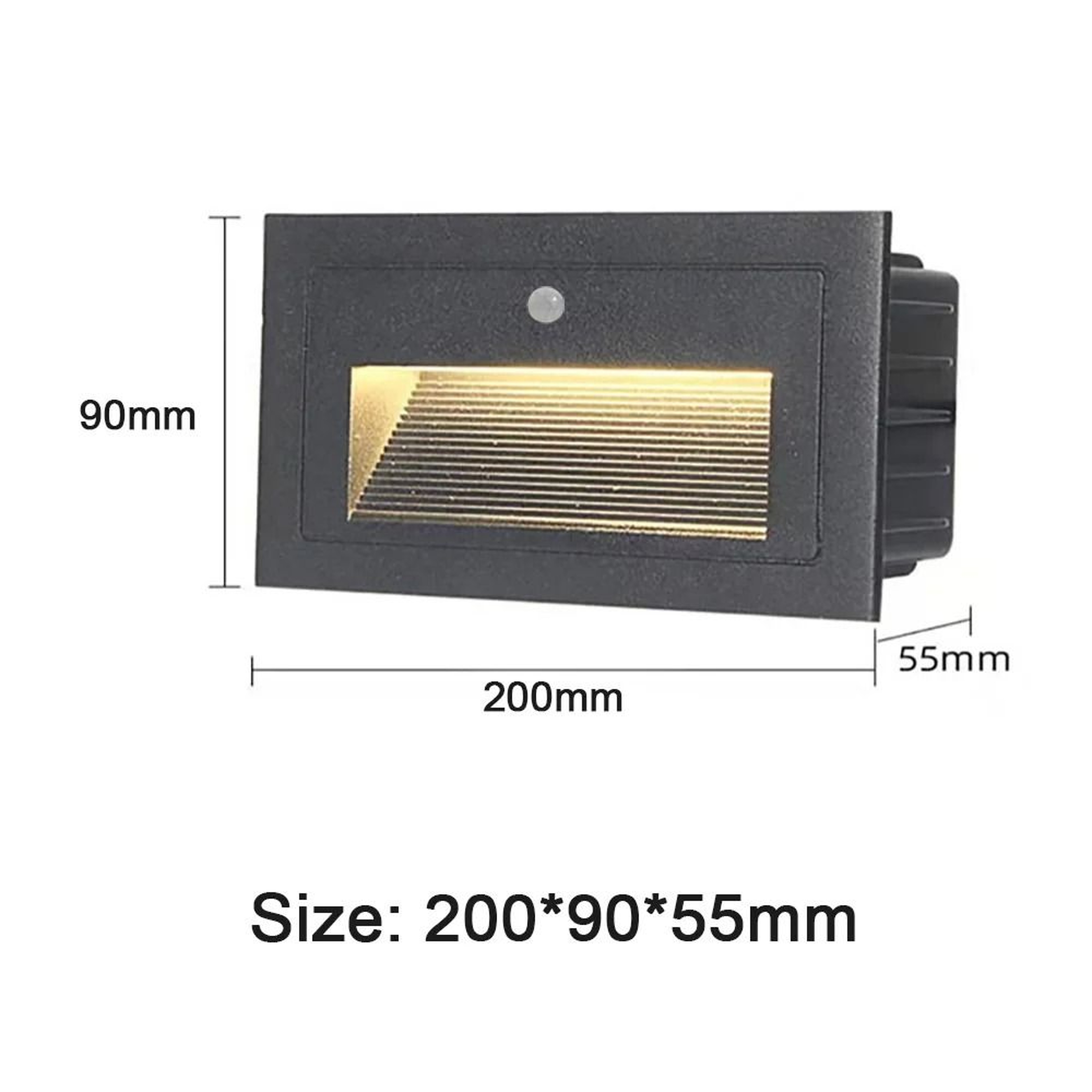 Waterproof Motion Sensor LED Stair Step Wall Light For Indoor And Outdoor Use 5