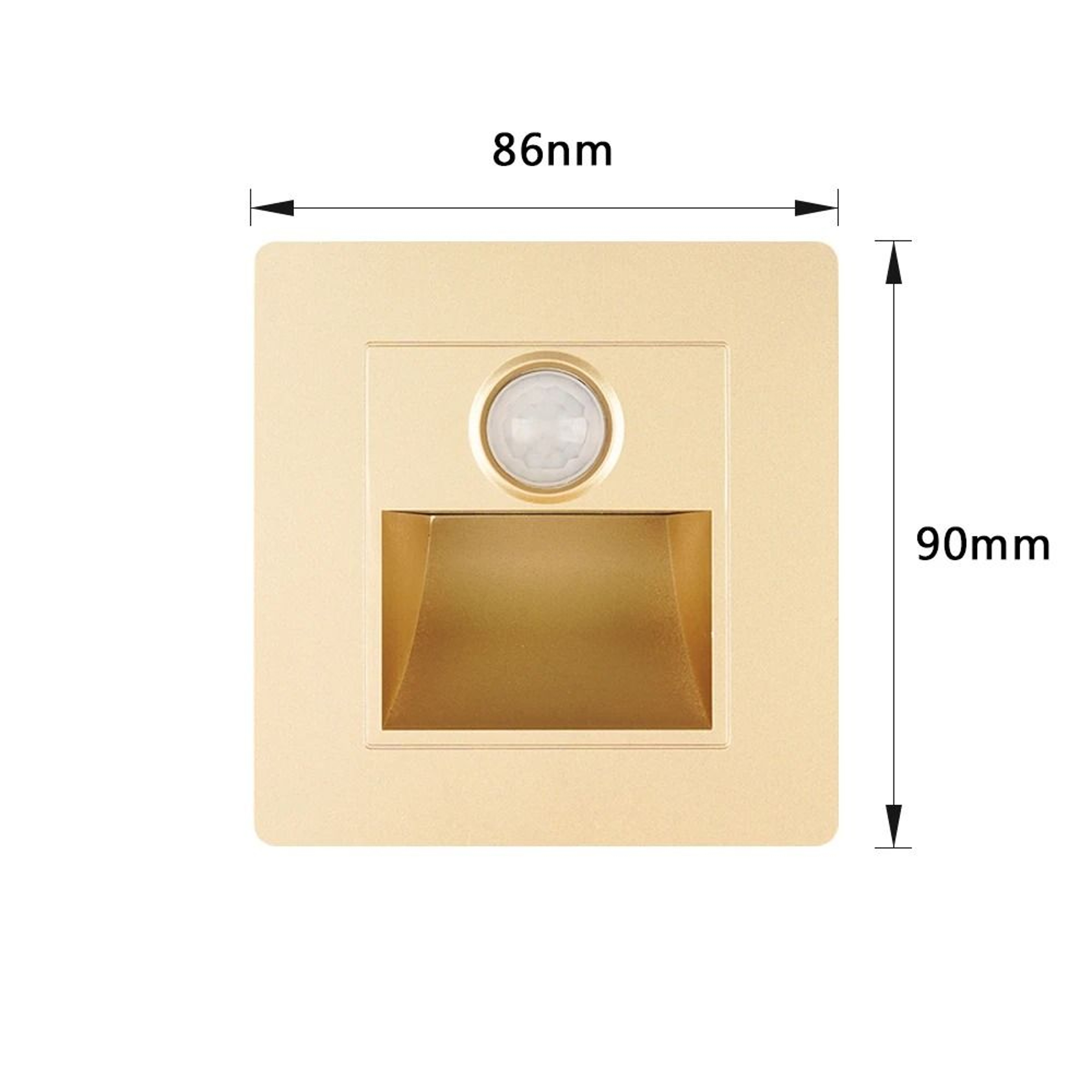 PIR Motion Sensor LED Stair Step Wall Light With BuiltIn Backlight 4