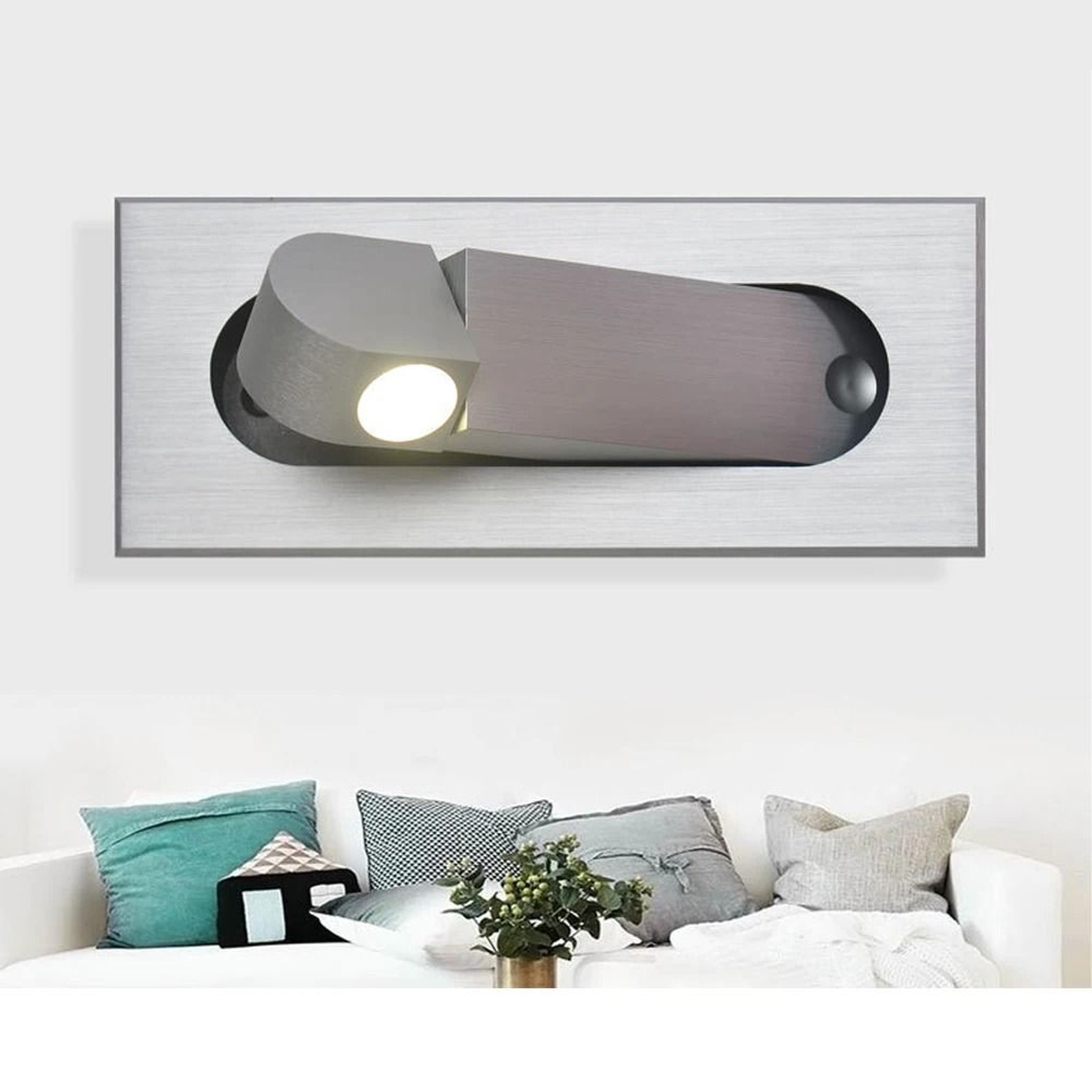 3W Adjustable Recessed LED Bedside Reading Wall Light With Switch 0