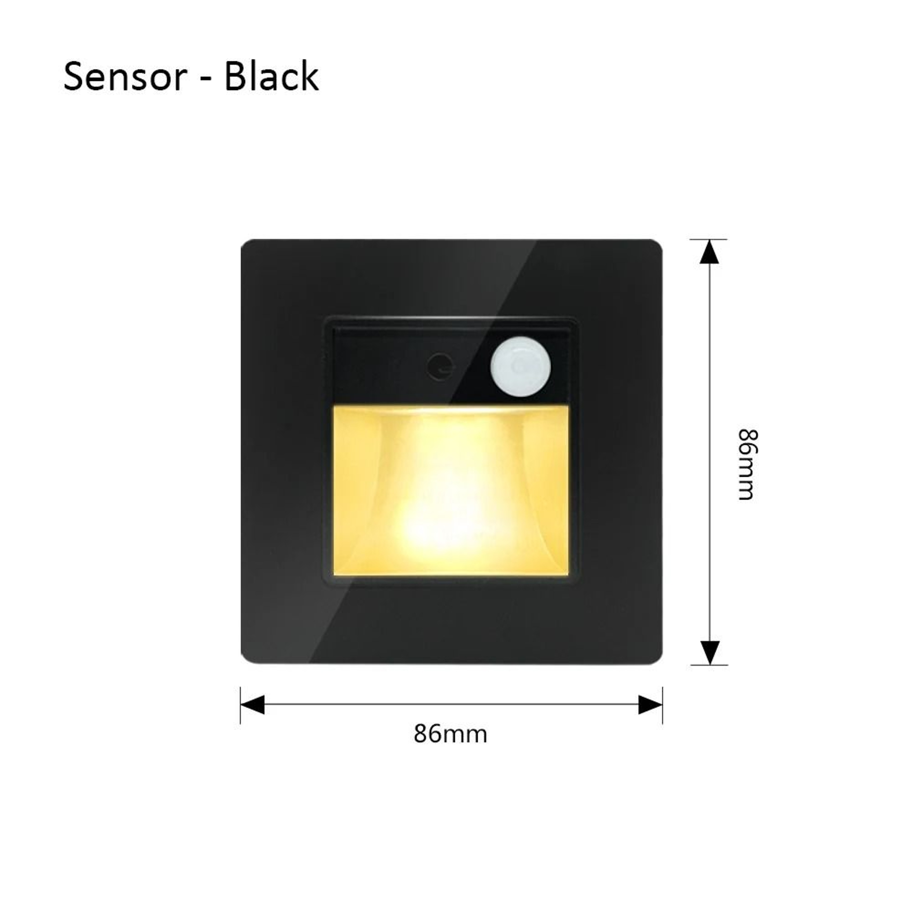 2W Recessed LED Motion Sensor Stair Step Wall Light With Mounting Box 5