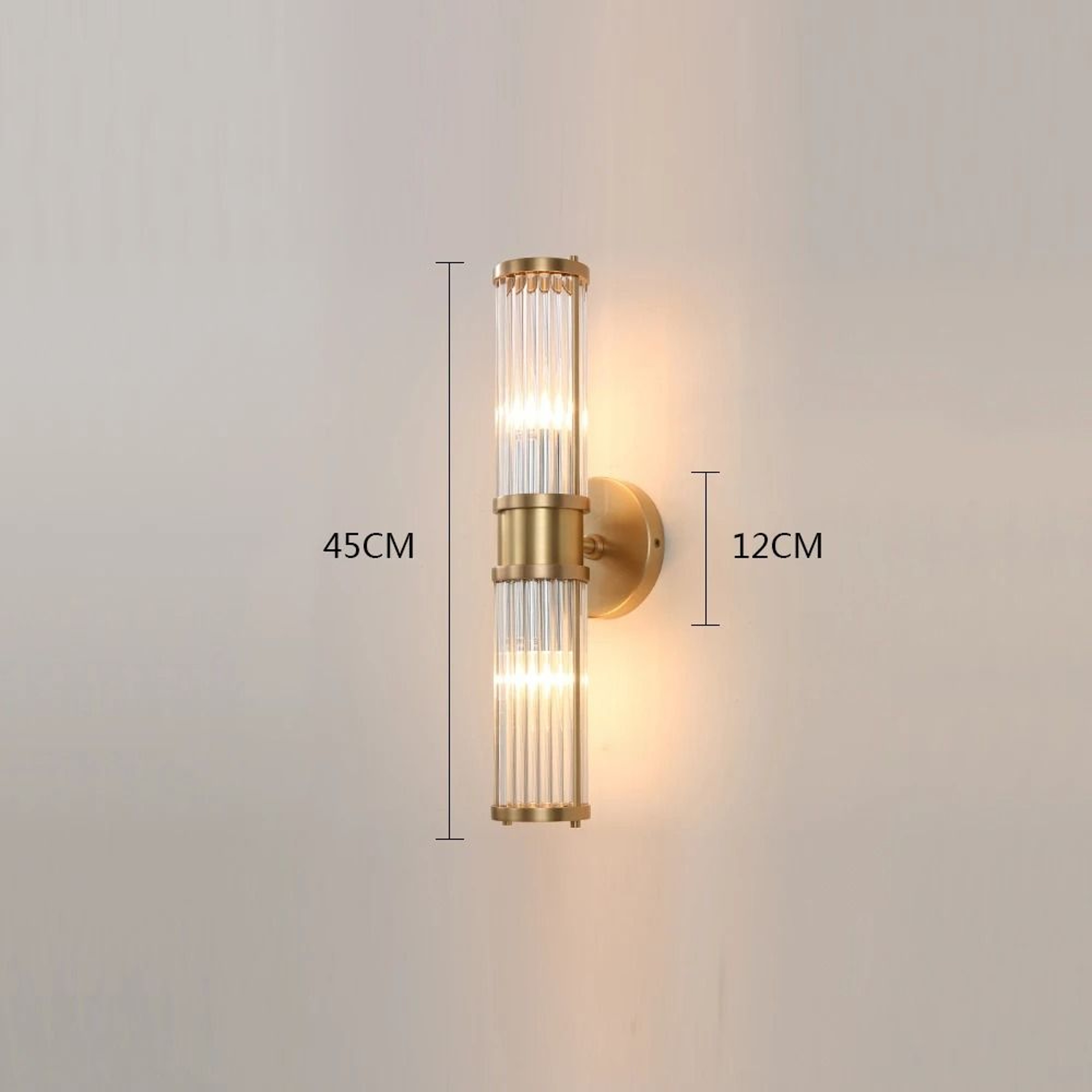 Modern Gold Double Head Up And Down Wall Sconce For Bedroom And Hallway 4