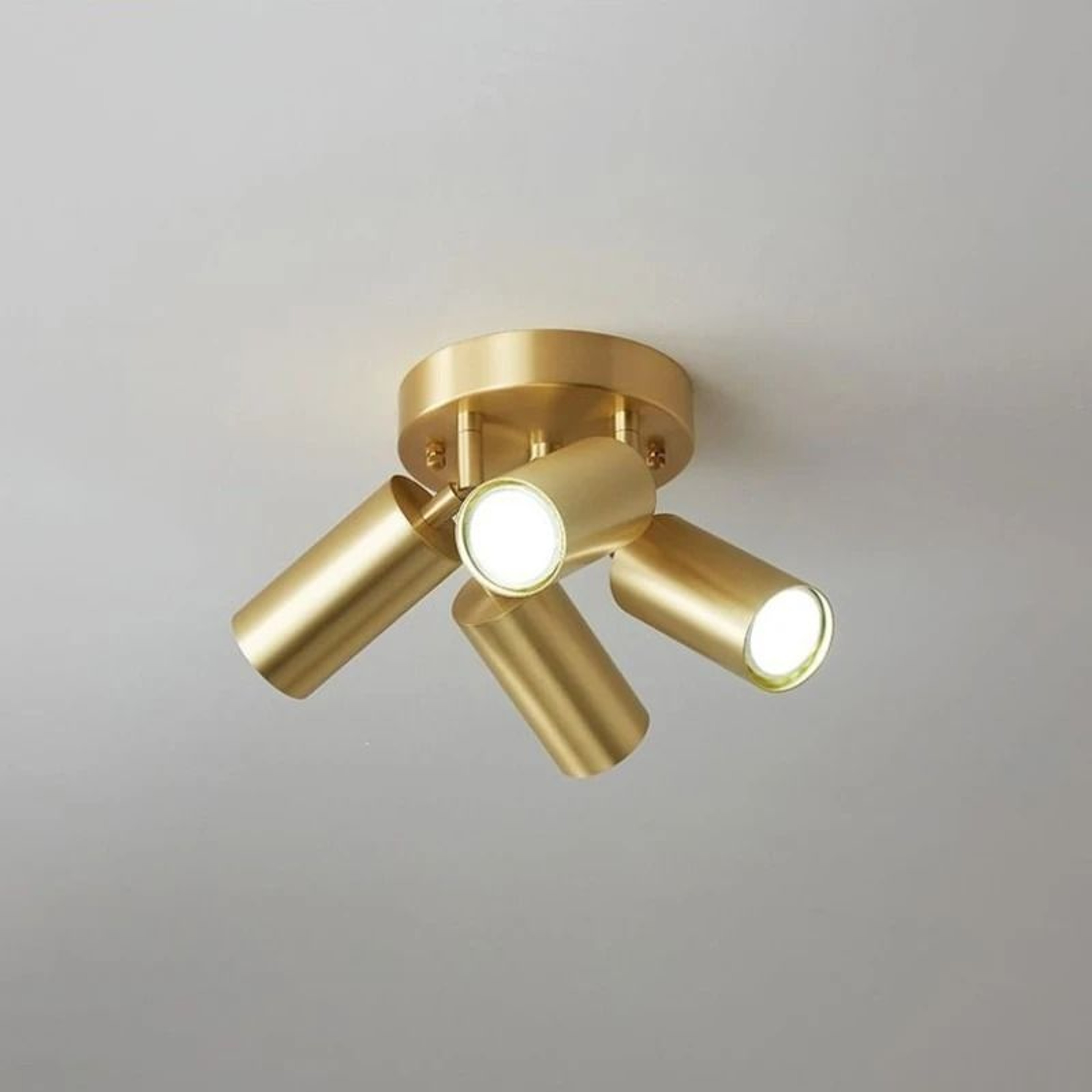 Luxury Copper Finish Adjustable GU10 Ceiling Spotlight For Hallway And Cloakroom 9