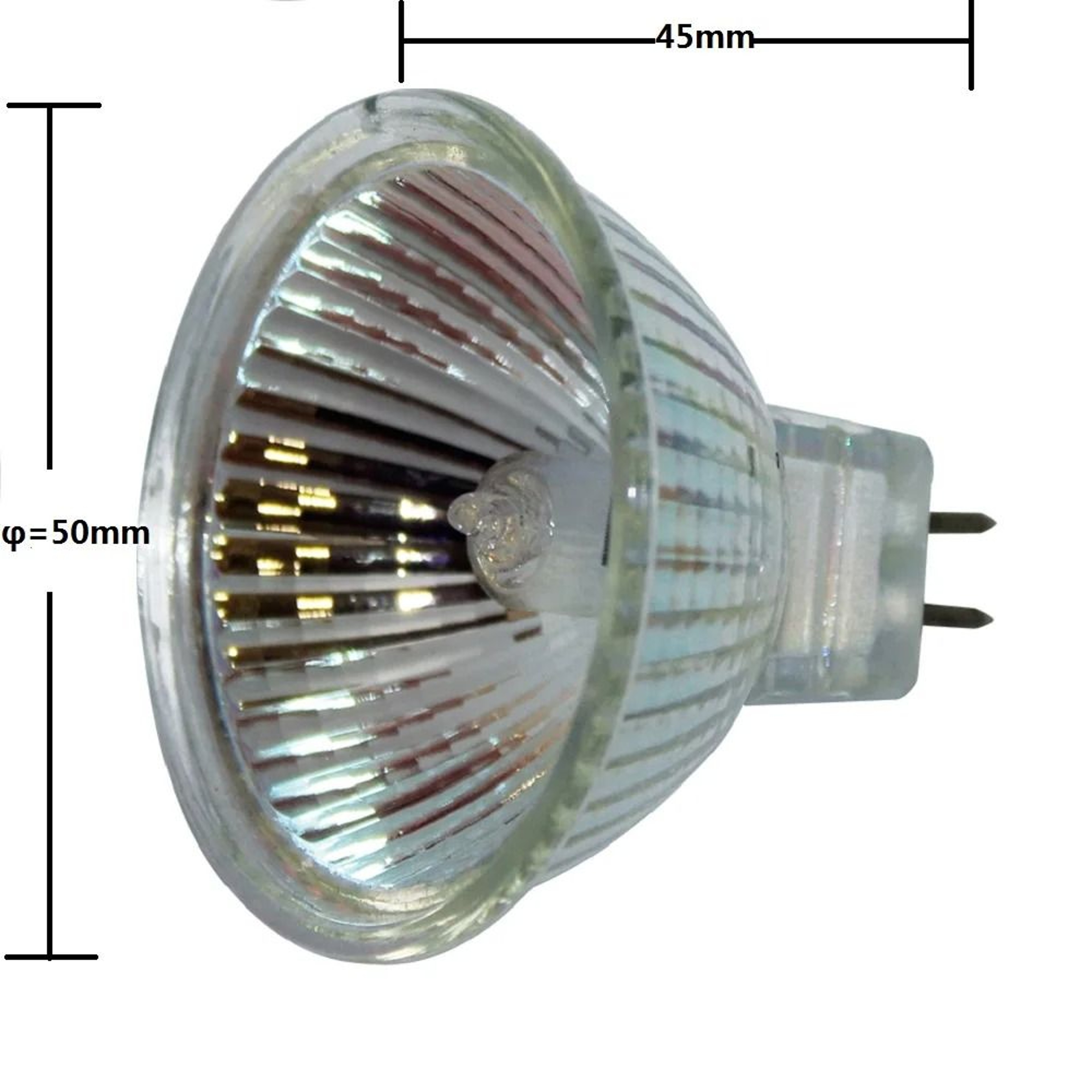 5 Pack Dimmable MR16 Halogen Spotlight Bulbs 12V Warm White 20W 35W 50W 1