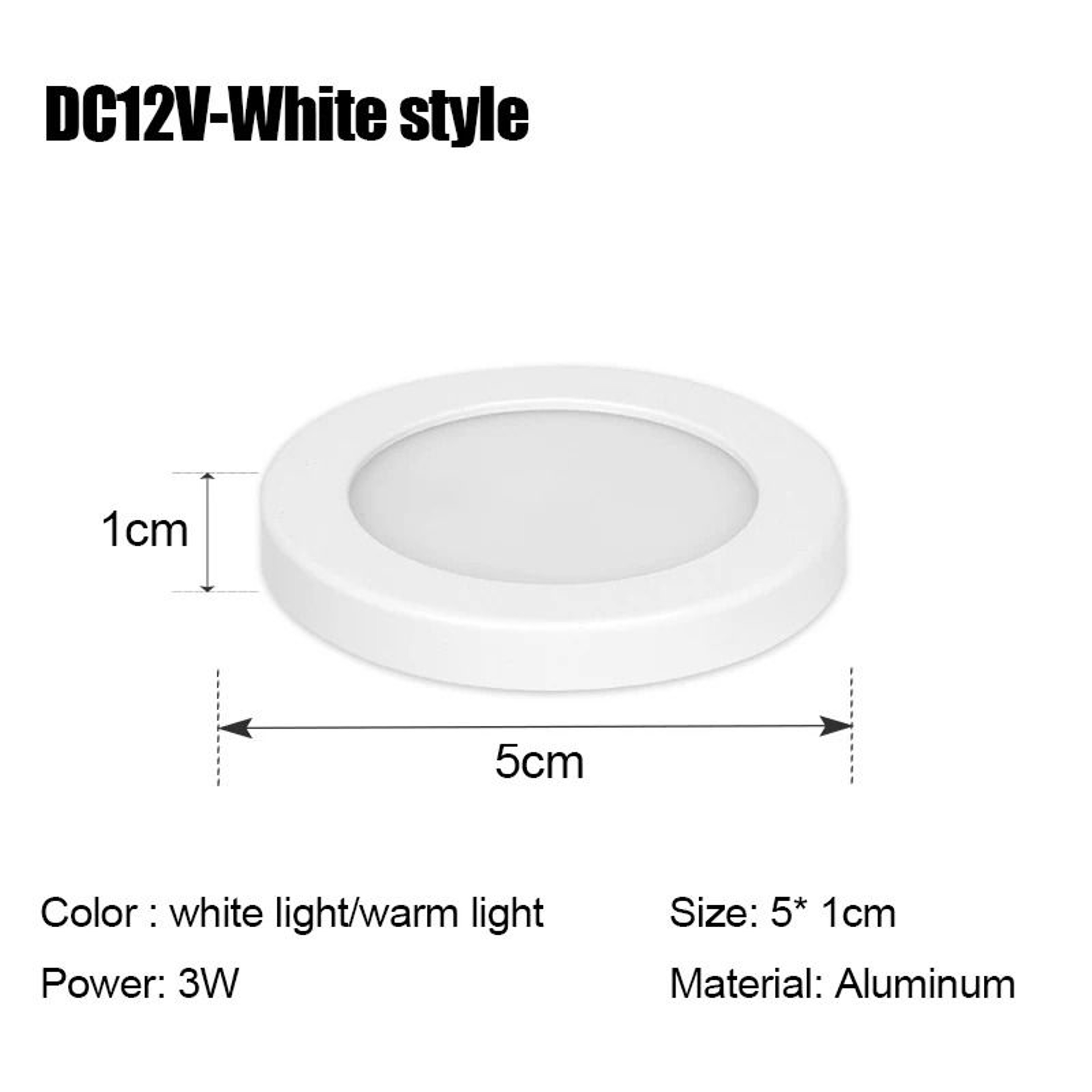 Ultra Thin 3W 5W LED Surface Mounted Ceiling And Cabinet Downlight 2