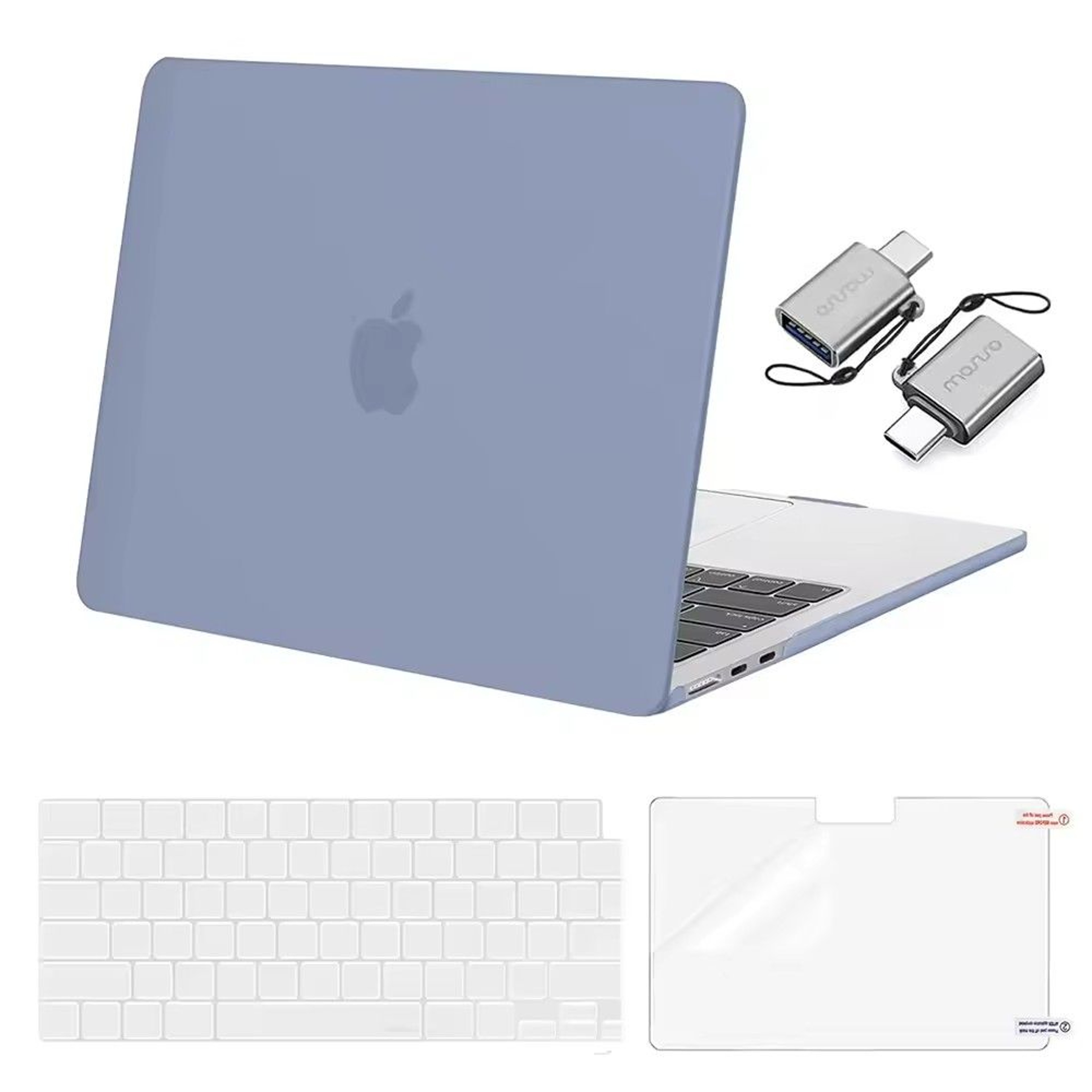 025 Clear Hard Shell MacBook Cover Snap On Case for MacBook Air & Pro (M1–M4) – view 14