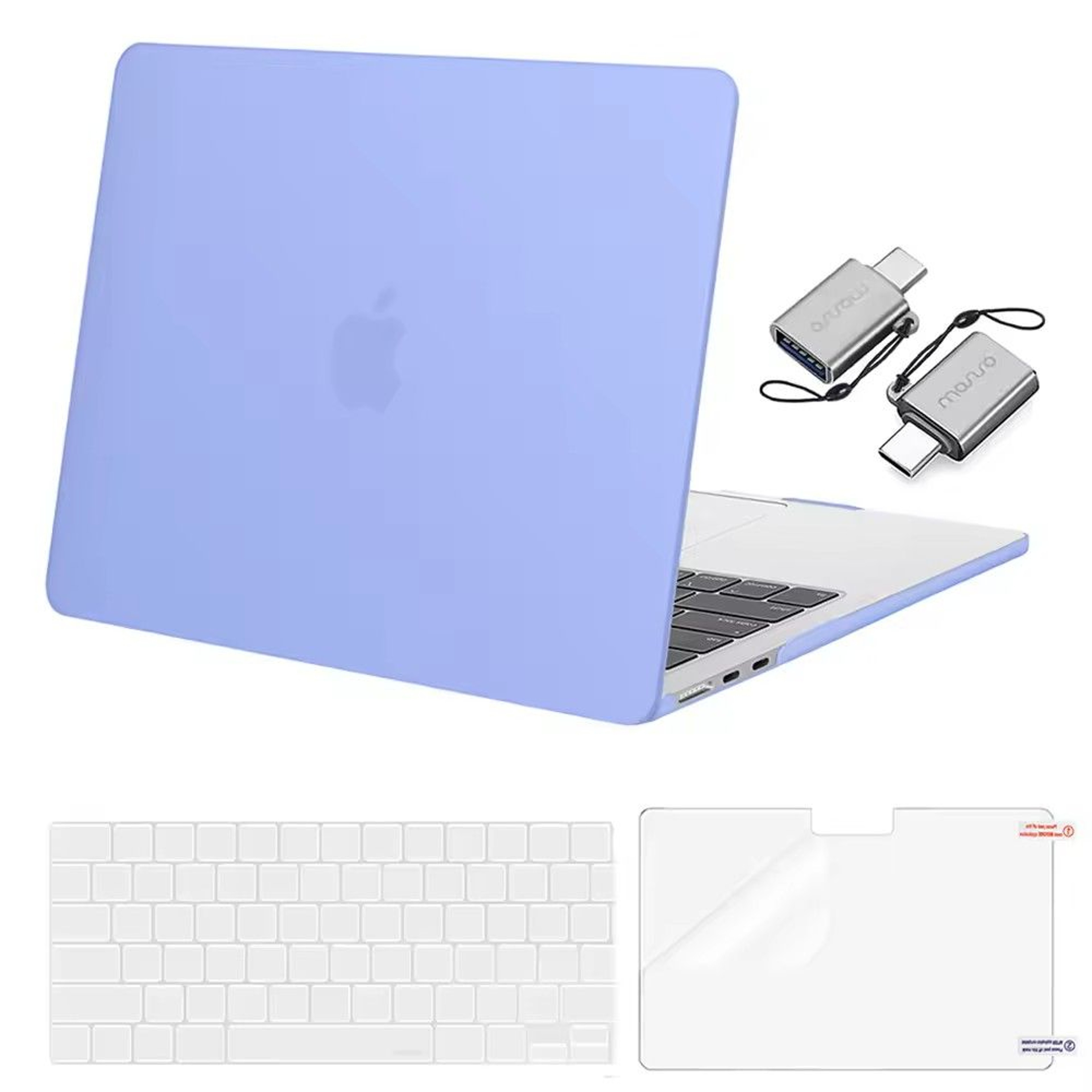 025 Clear Hard Shell MacBook Cover Snap On Case For MacBook Air  Pro M1M4 5