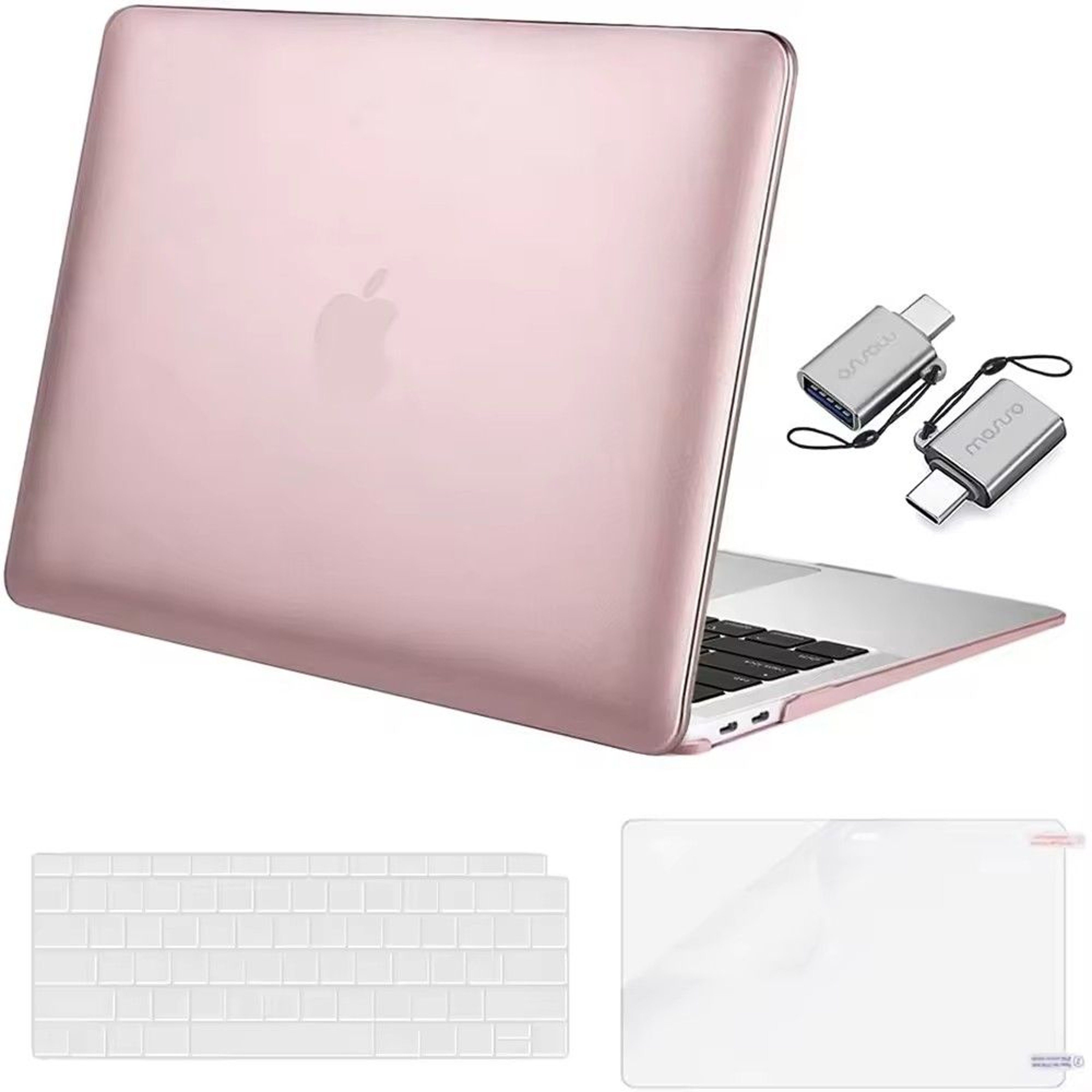 025 Clear Hard Shell MacBook Cover Snap On Case For MacBook Air  Pro M1M4 6
