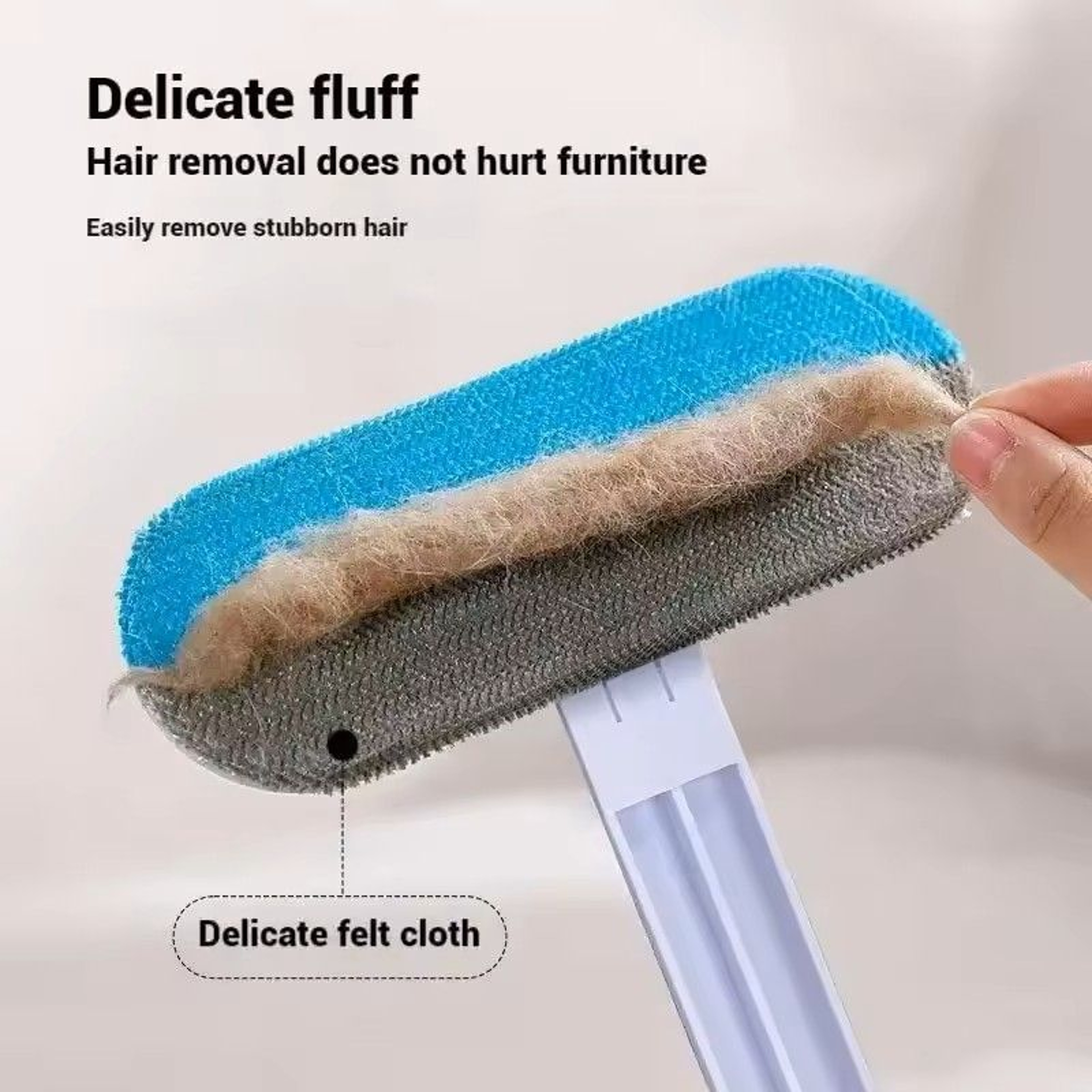 4in1 Pet Hair Remover Brush With Extendable Handle For Couch Carpet Clothes And Car 0