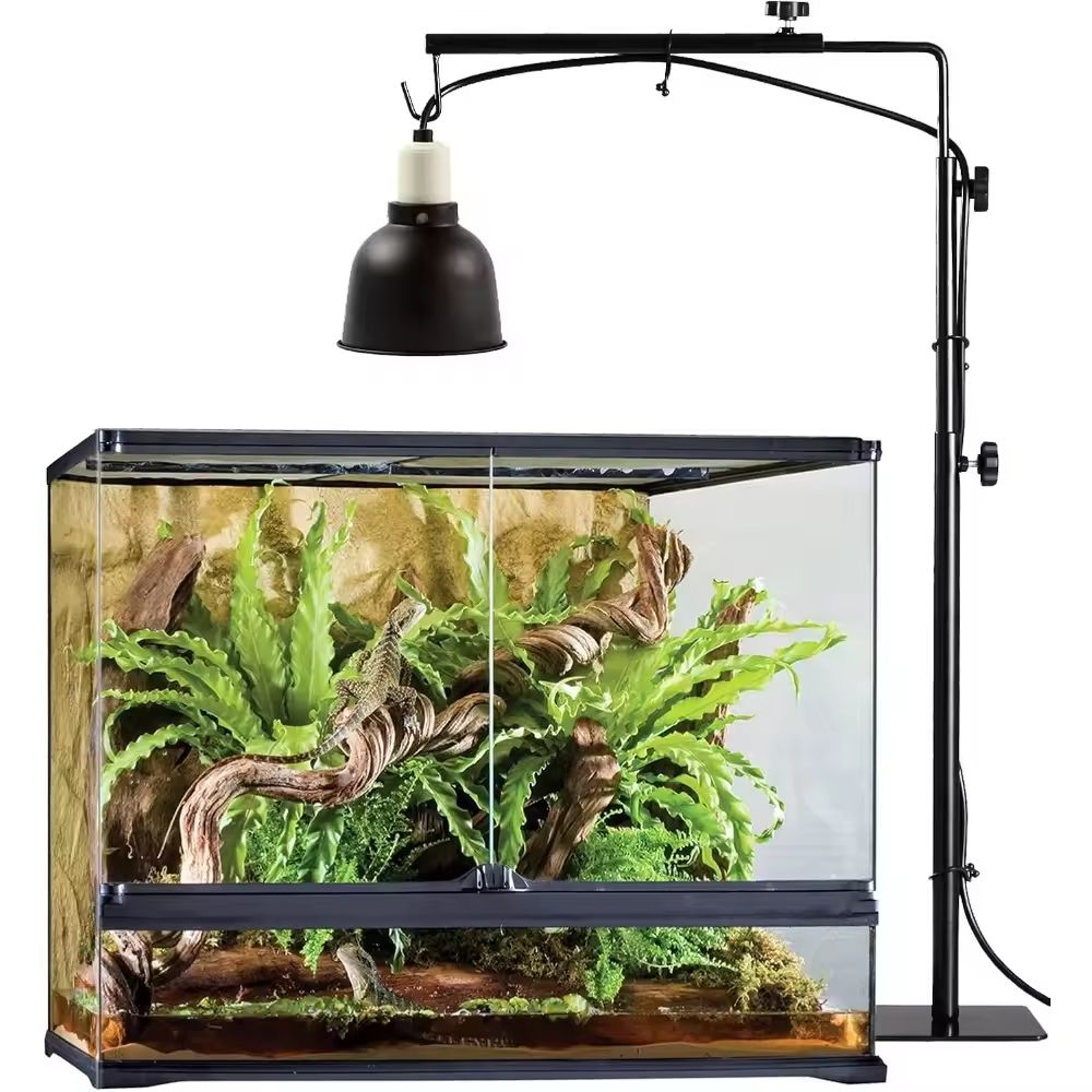Adjustable Reptile Lamp Stand Metal Bracket For Terrarium Heat Lamps 3