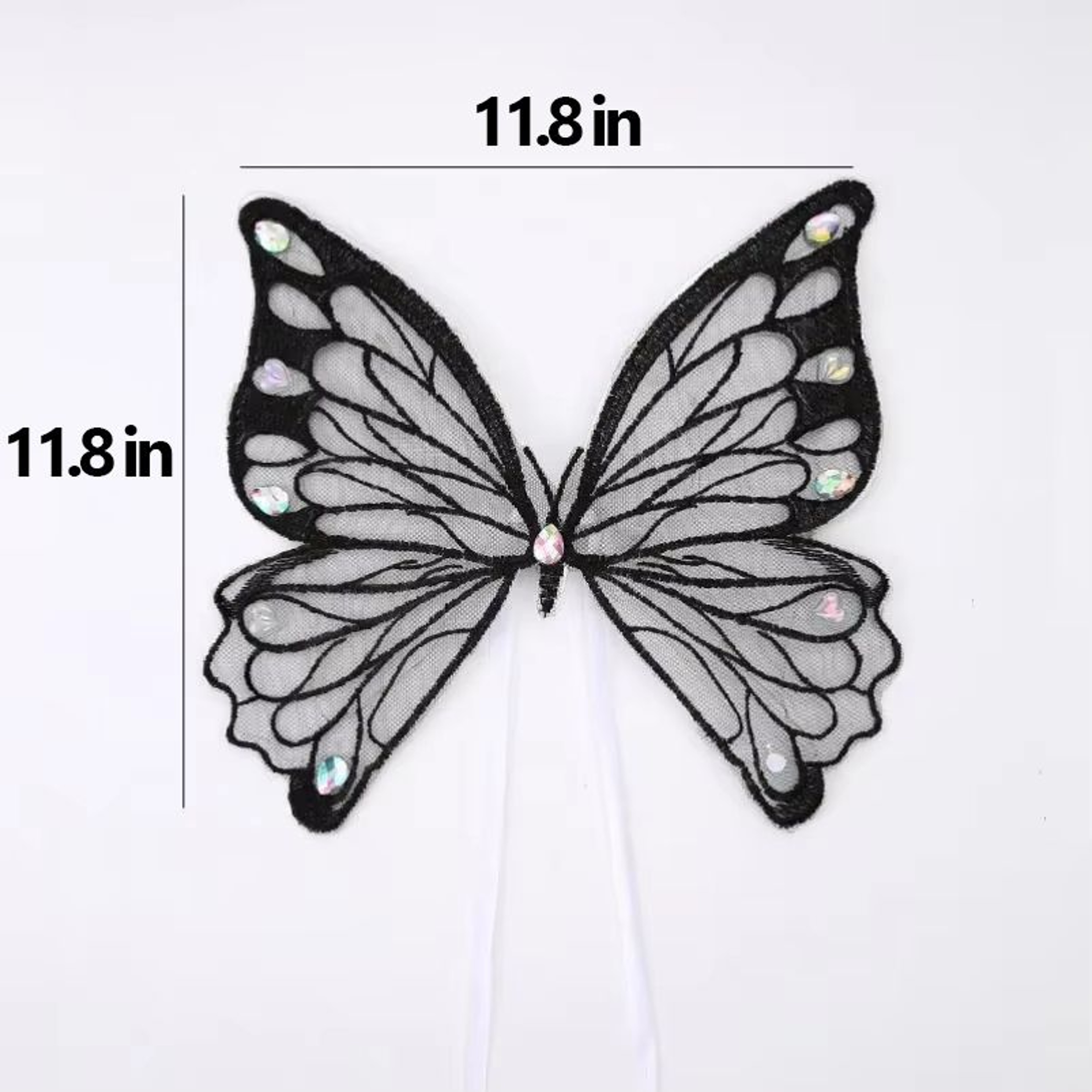 Glow Butterfly Wings Harness Costume For Small Dogs  Cats Adjustable Glow Dots 5