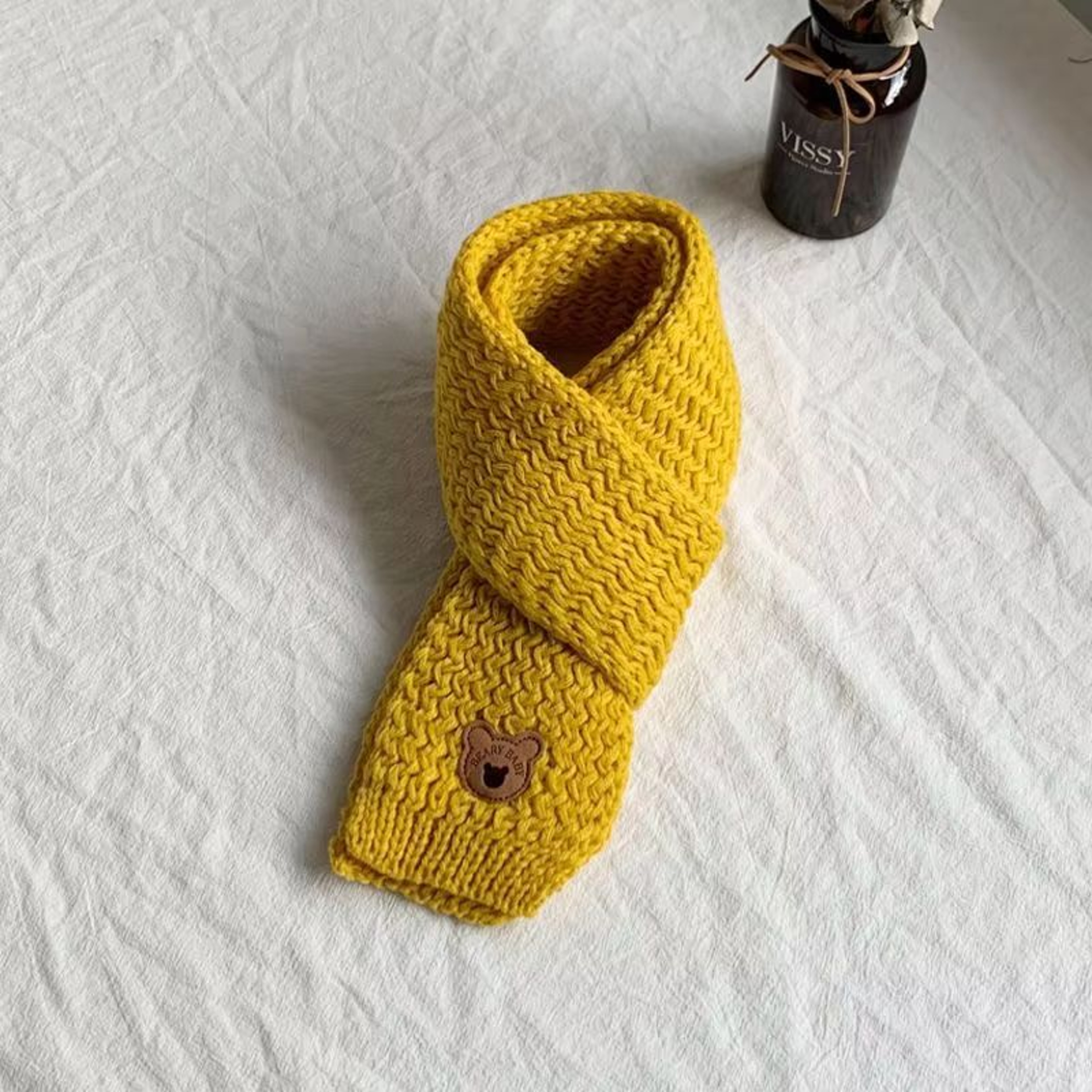 KoreanStyle Kids Neck Warmer Windproof Scarf Plush Fleece Lined 8