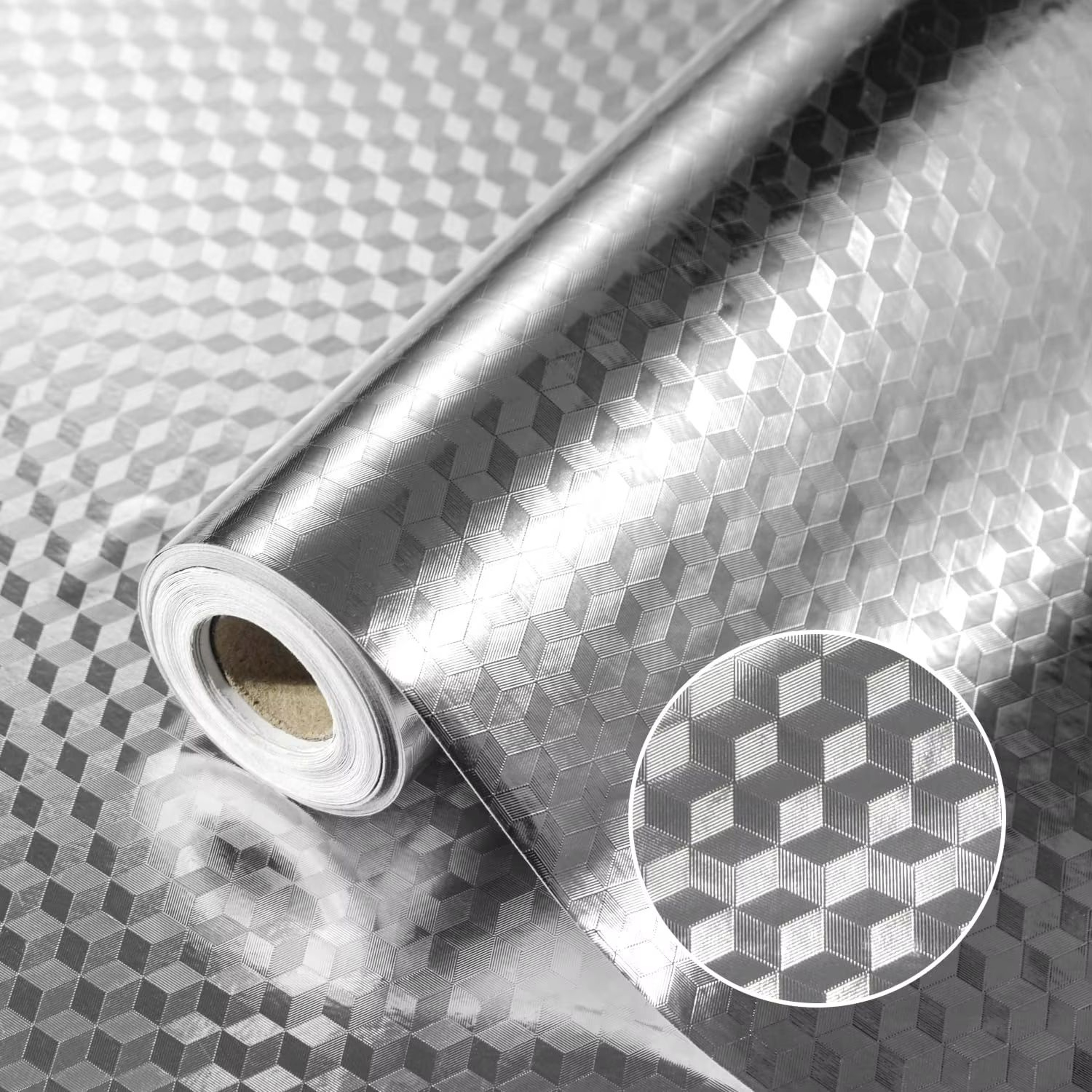 Stove Splash Guard Aluminum Foil Backsplash Roll SelfAdhesive OilResistant Kitchen Wallpaper 8