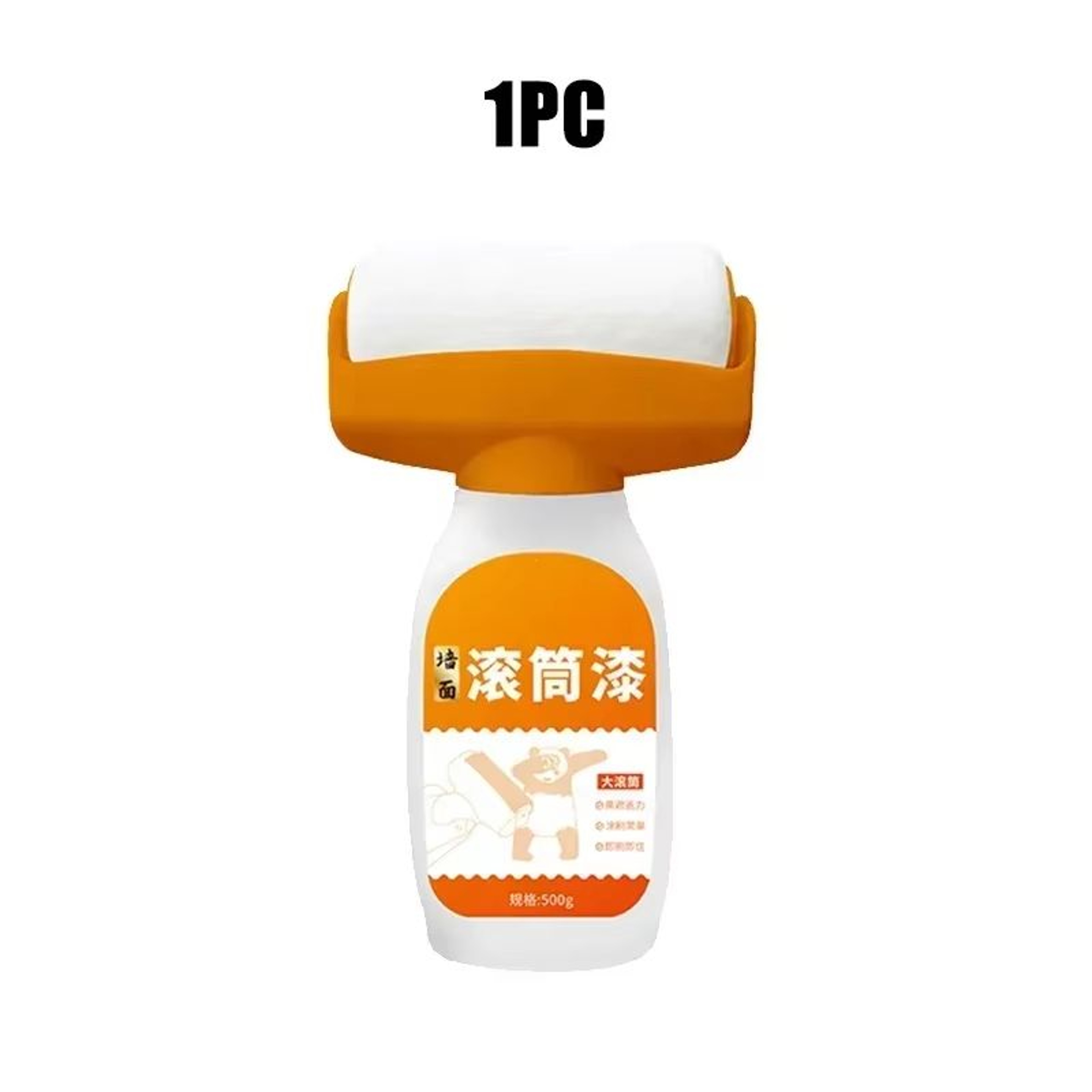2in1 Refinish Wall Repair Paint Roller With Odorless Wall Repair Paint For Fast Touchups On Walls A 6