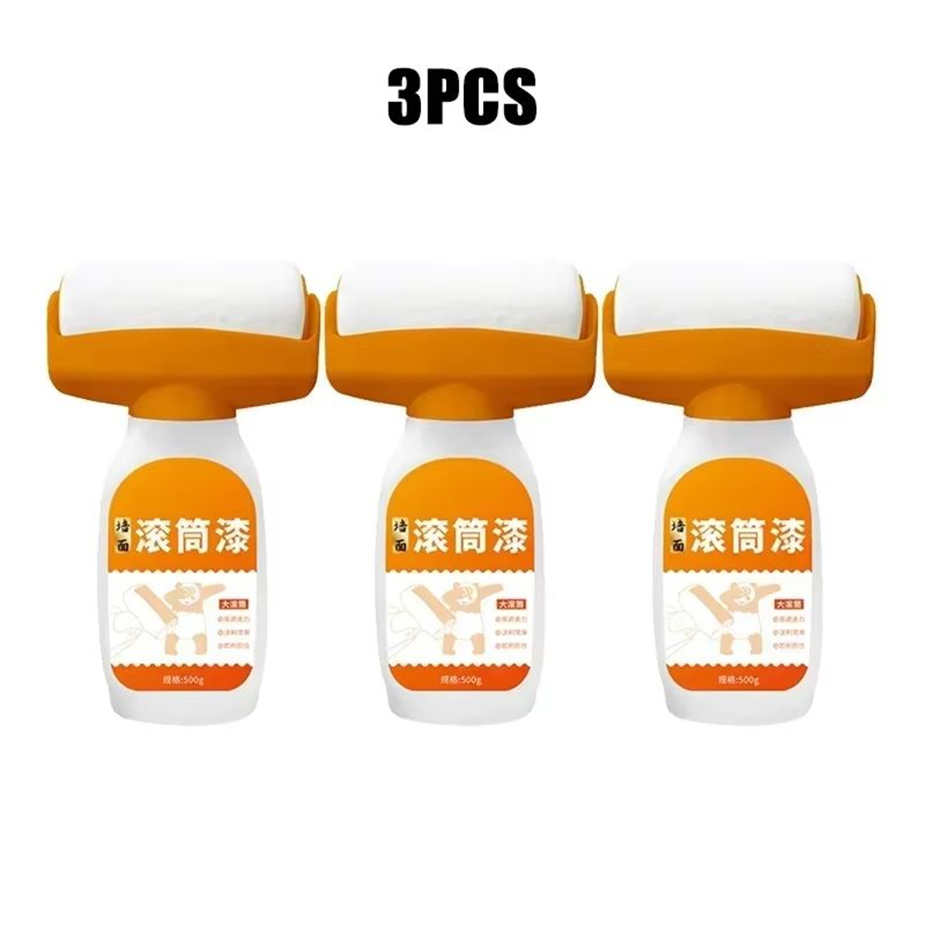 2in1 Refinish Wall Repair Paint Roller With Odorless Wall Repair Paint For Fast Touchups On Walls A 7