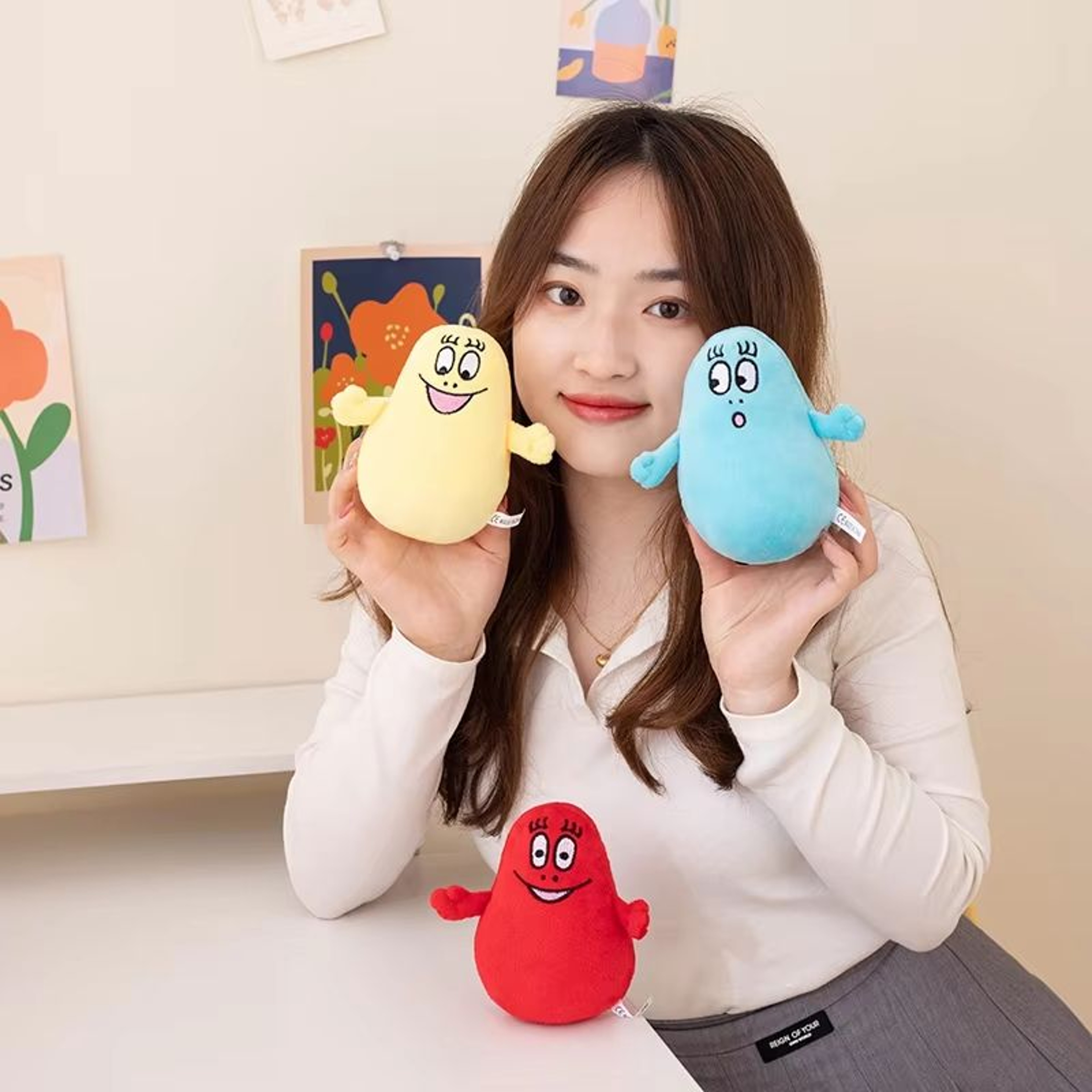 Barbapapa Plush Toy Soft Stuffed Doll  Kawaii Plush Pillow For Kids 2
