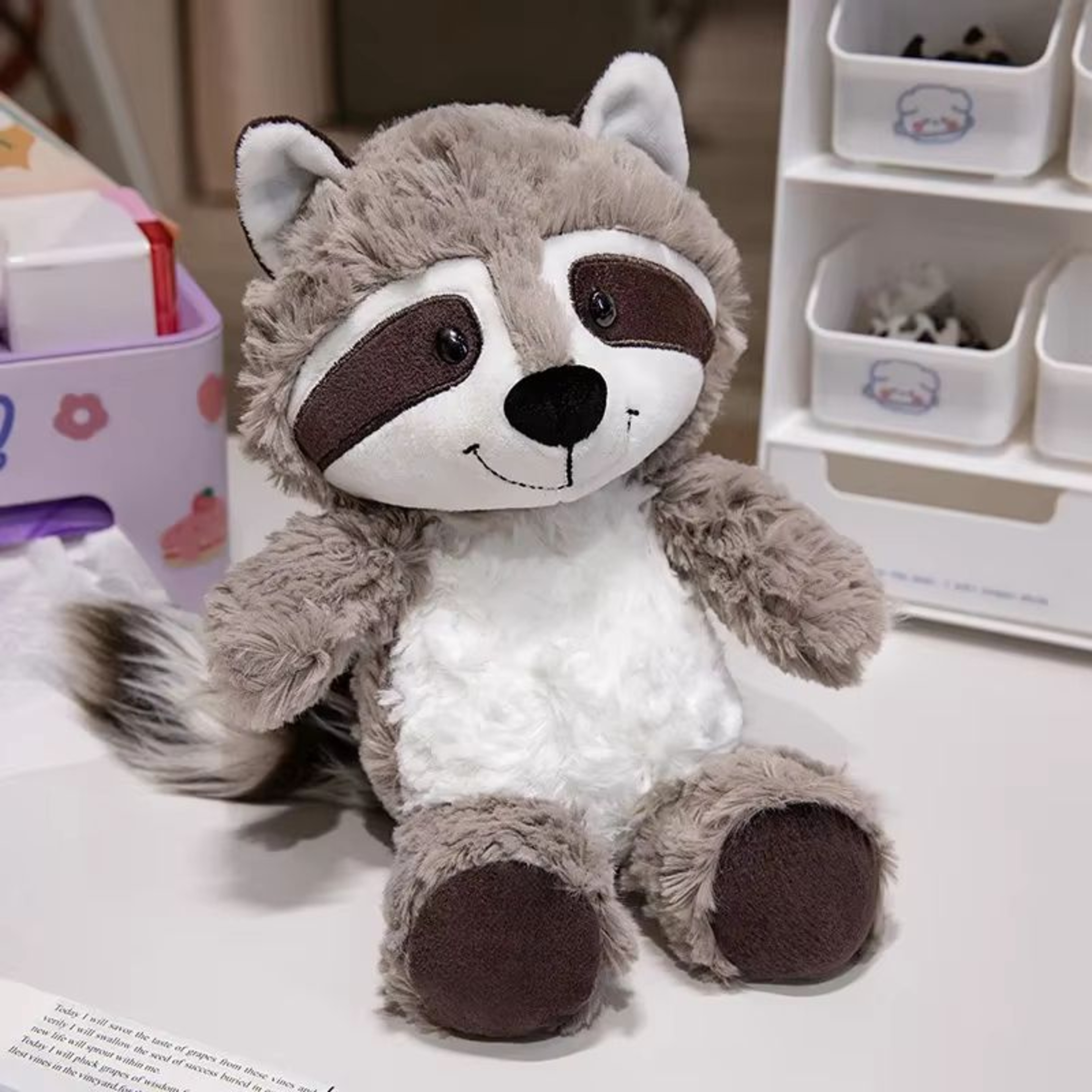 Kawaii Raccoon Fox And Sloth Plush Pillow  Soft Stuffed Animal Pillow For Kids 7