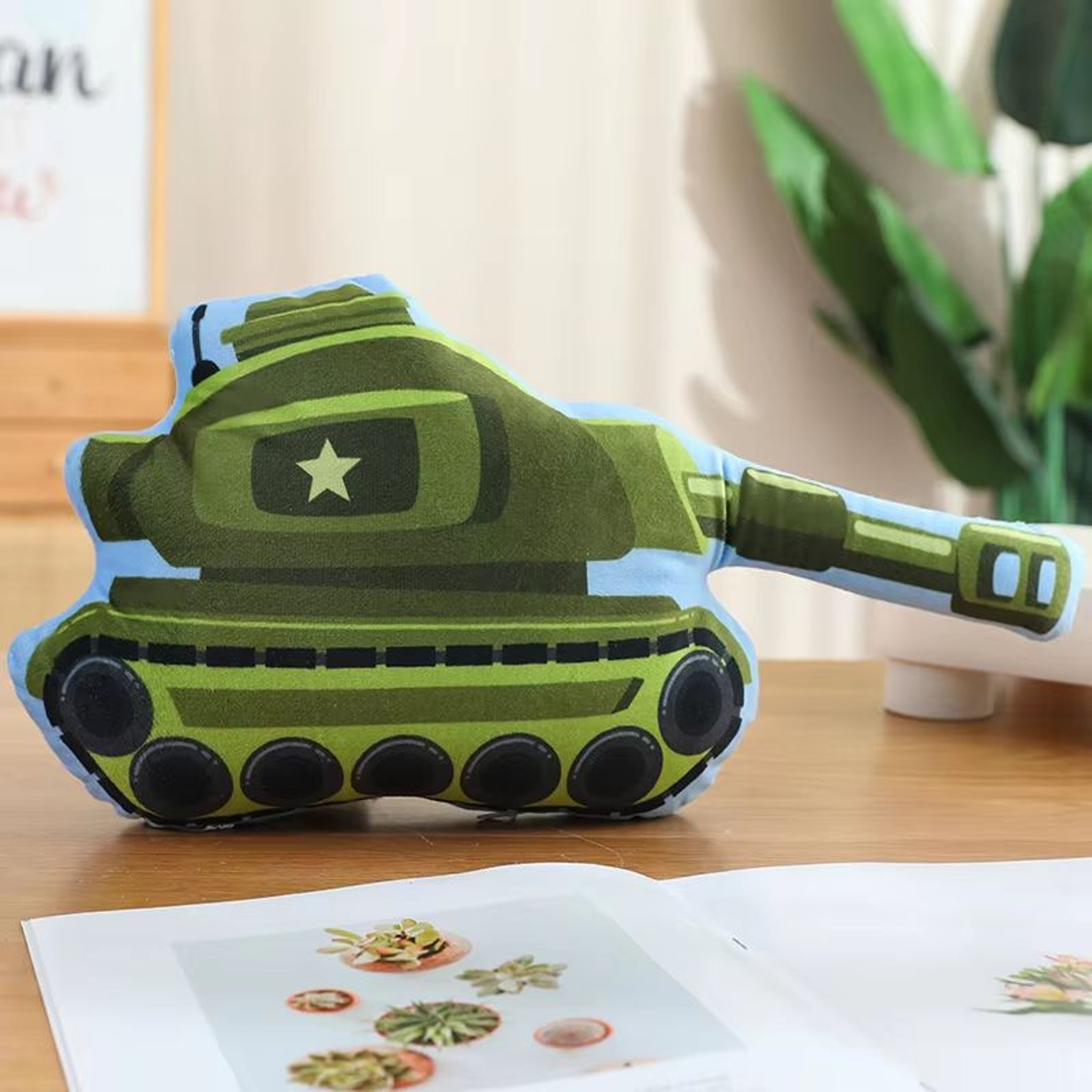 Cartoon Vehicle Plush Hug Pillow Police Car Fire Truck Excavator 5