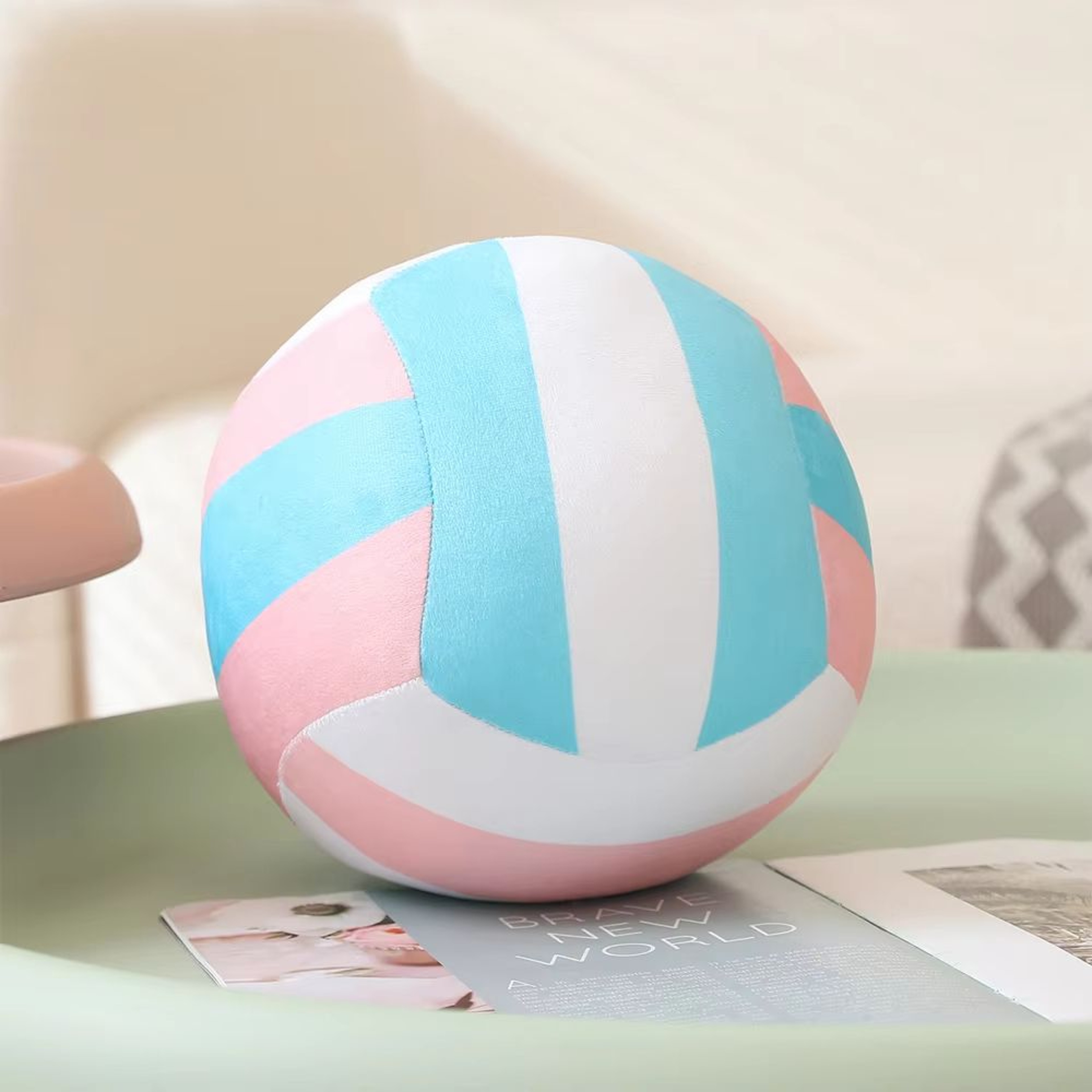 Simulation Volleyball Plush Toy Pillow Soft Sports Ball Plush For Kids 11