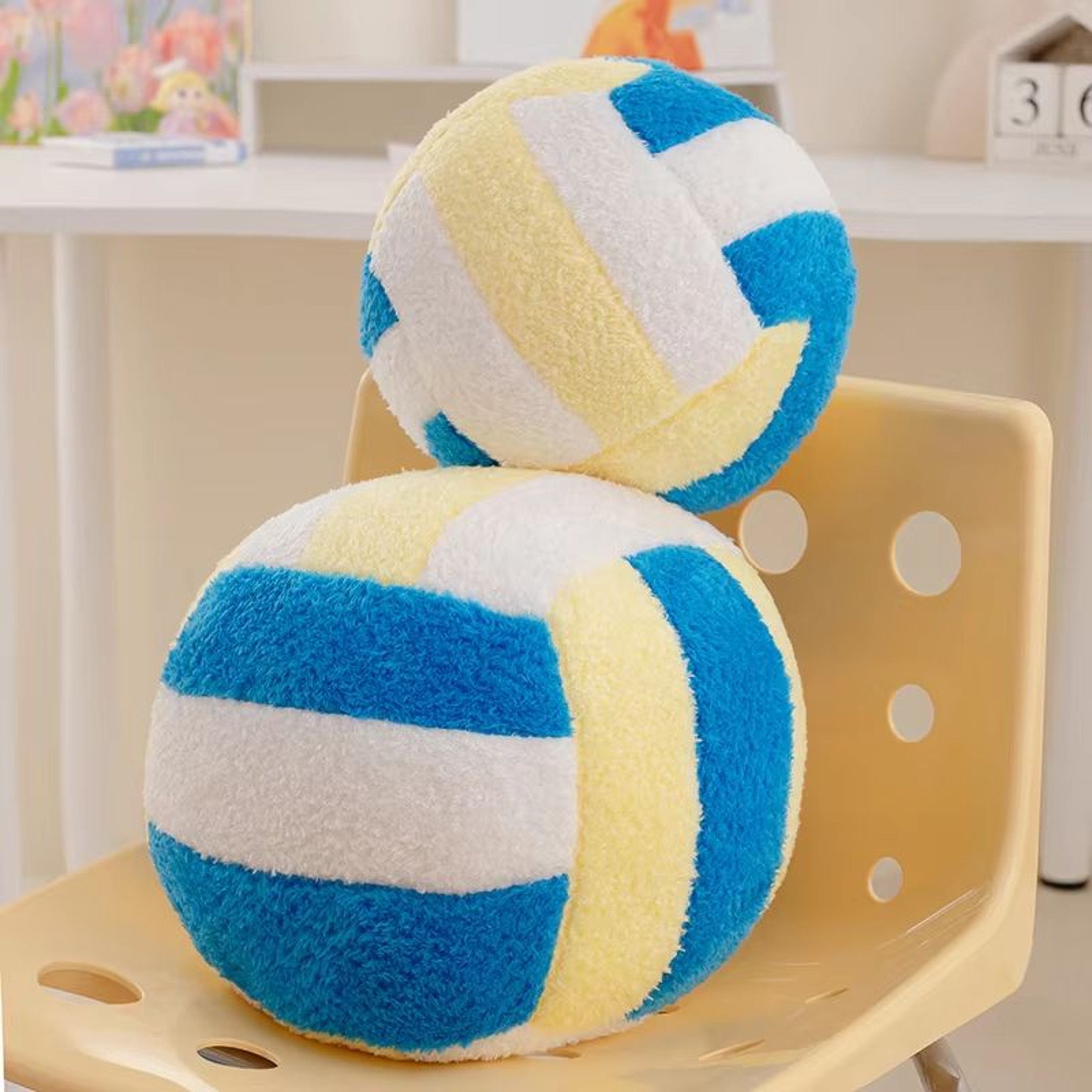 Simulation Volleyball Plush Toy Pillow Soft Sports Ball Plush For Kids 1