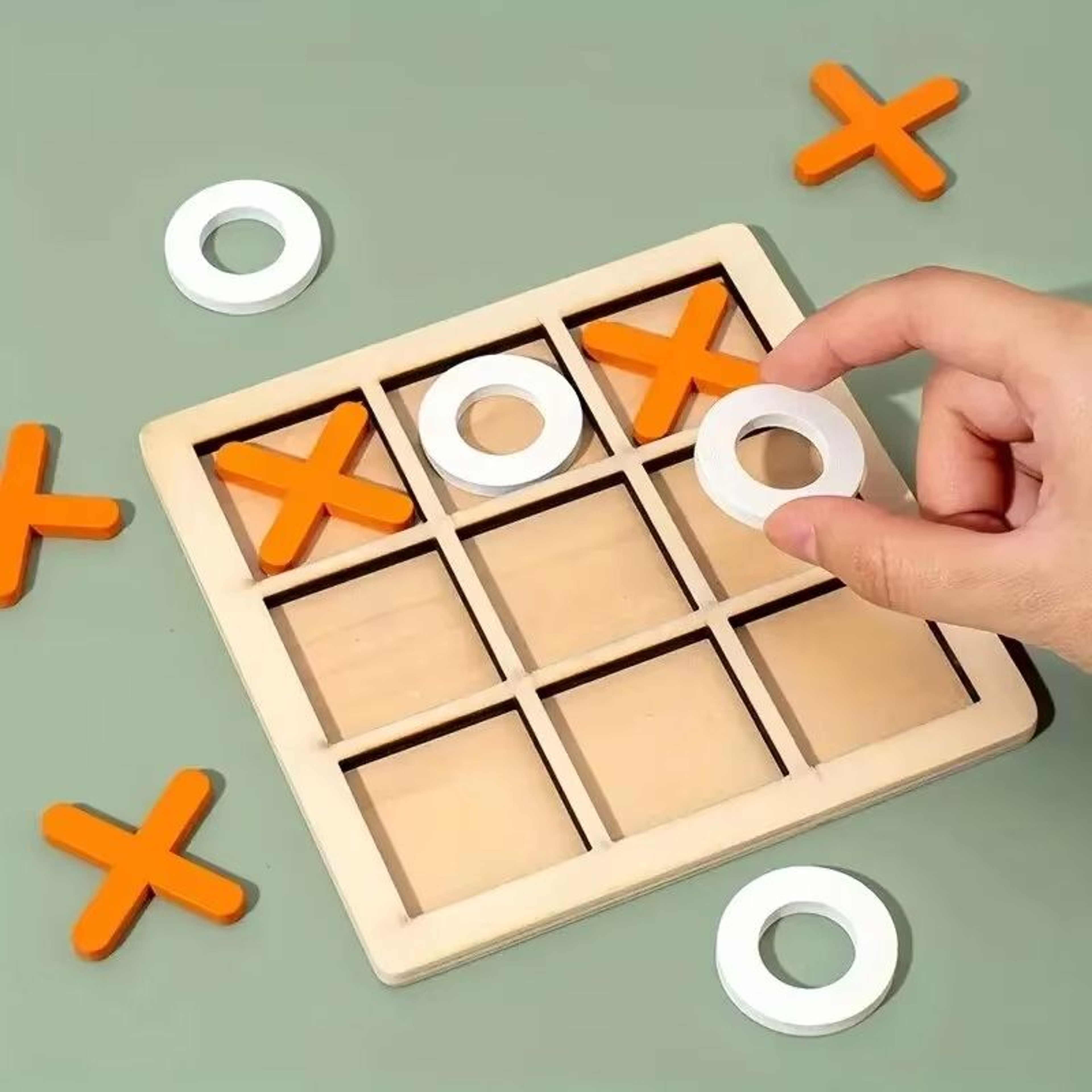 Mini Montessori Wooden Chess Game For Kids Portable BrainTraining Board 1