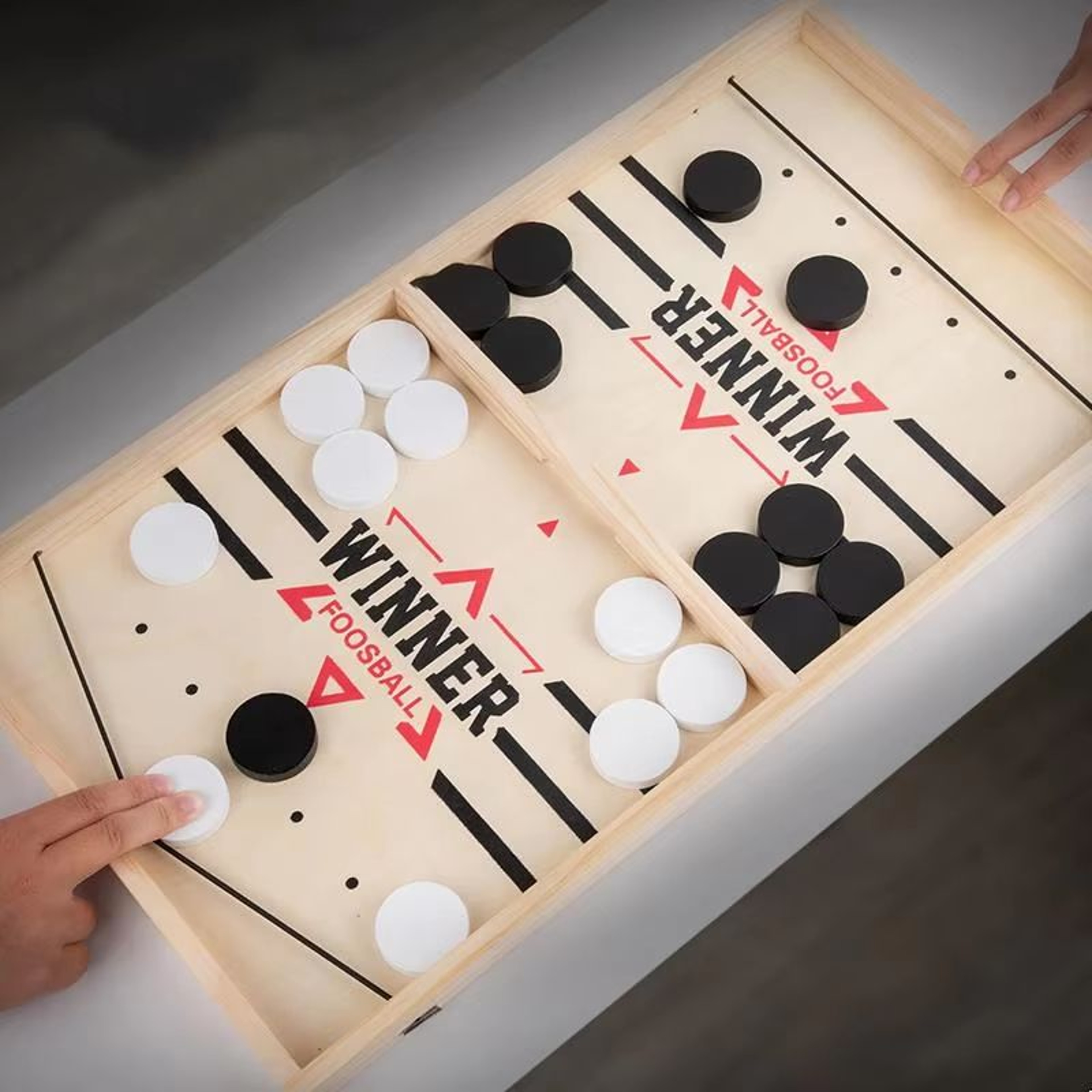 Wooden Table Football Game For Kids  Adults TwoPlayer Tabletop Soccer Battle 4