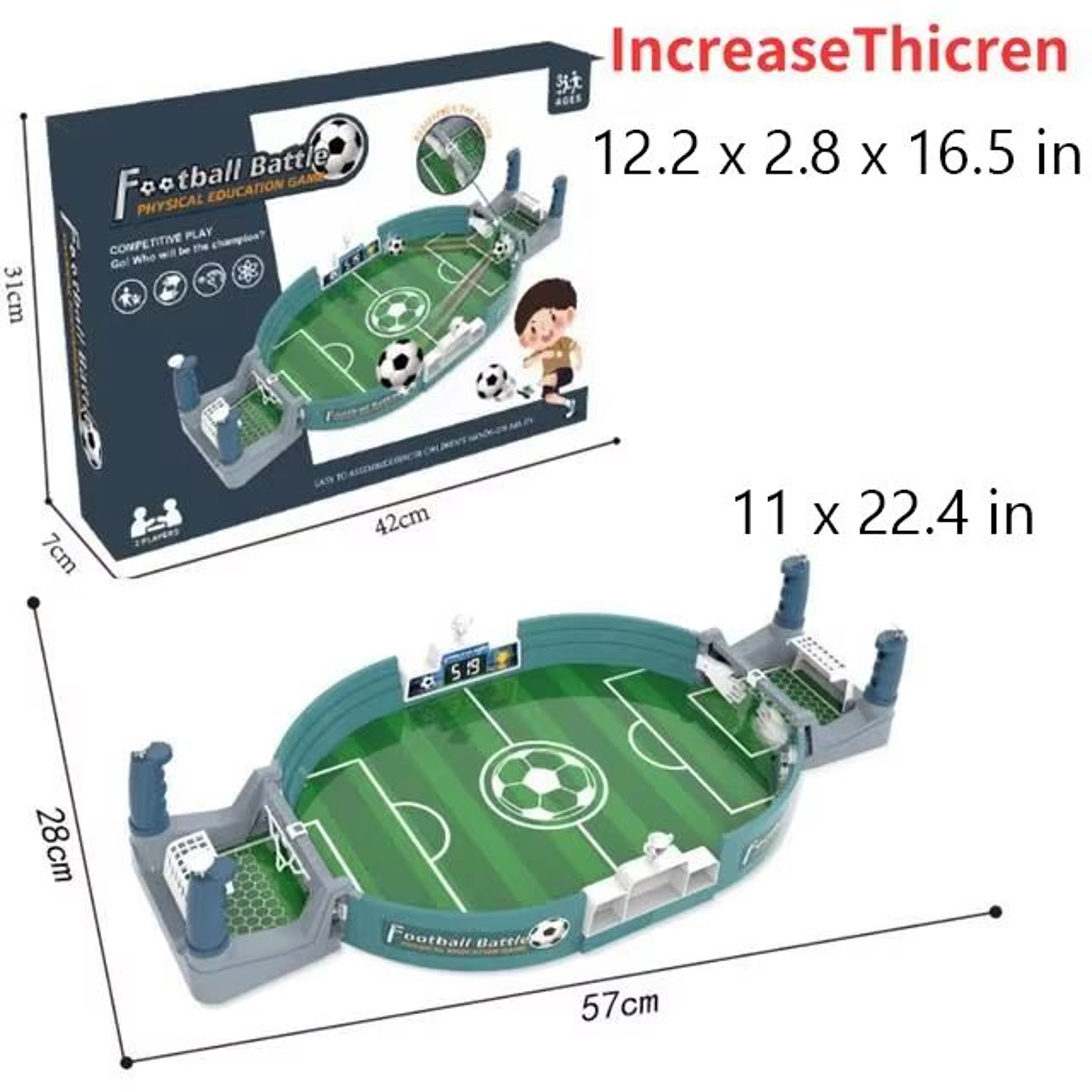 Tabletop Soccer Game Catapult Match With Score Sliders fast 2player Tabletop Fun 8