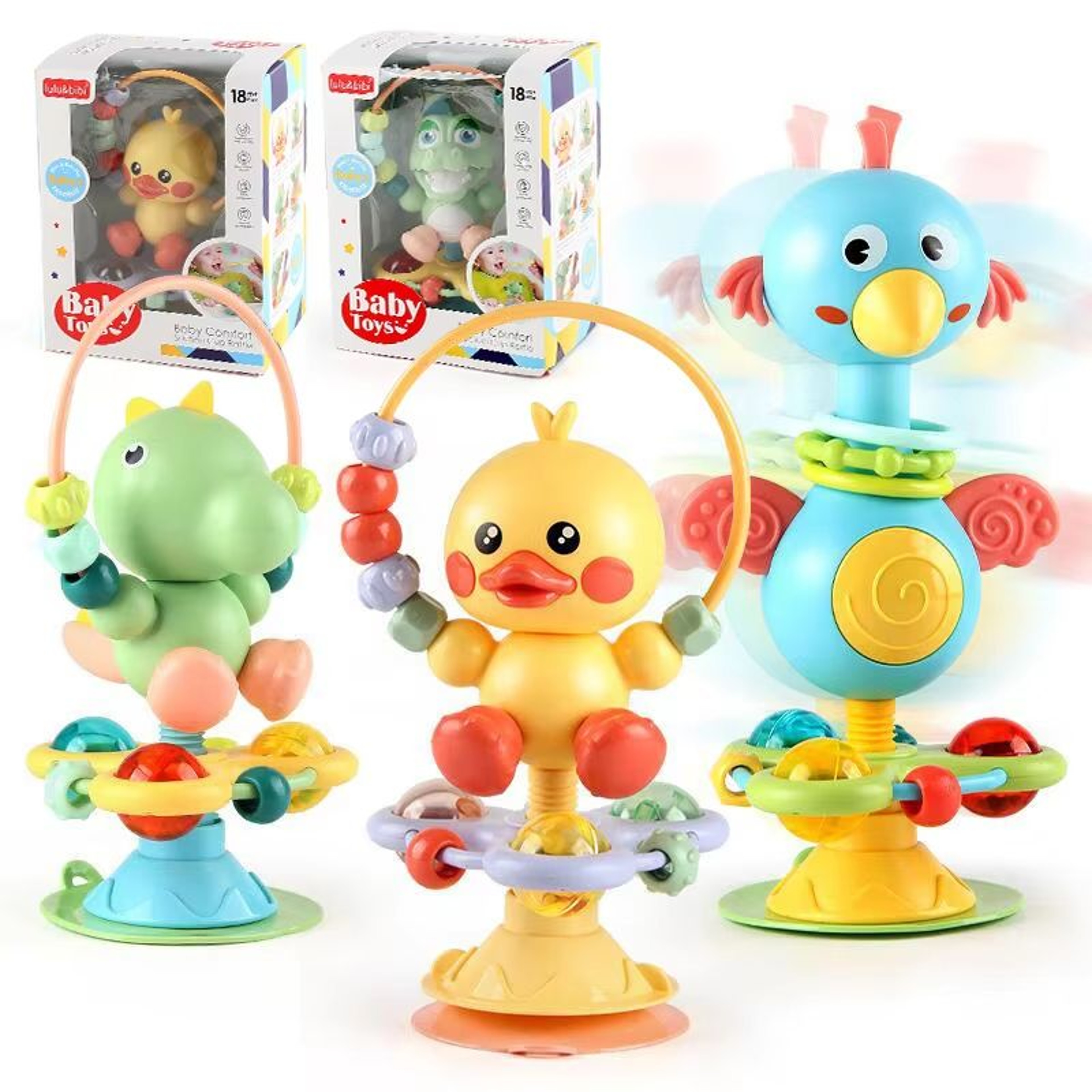 SootheSpin Suction Cup Musical High Chair Toy 0