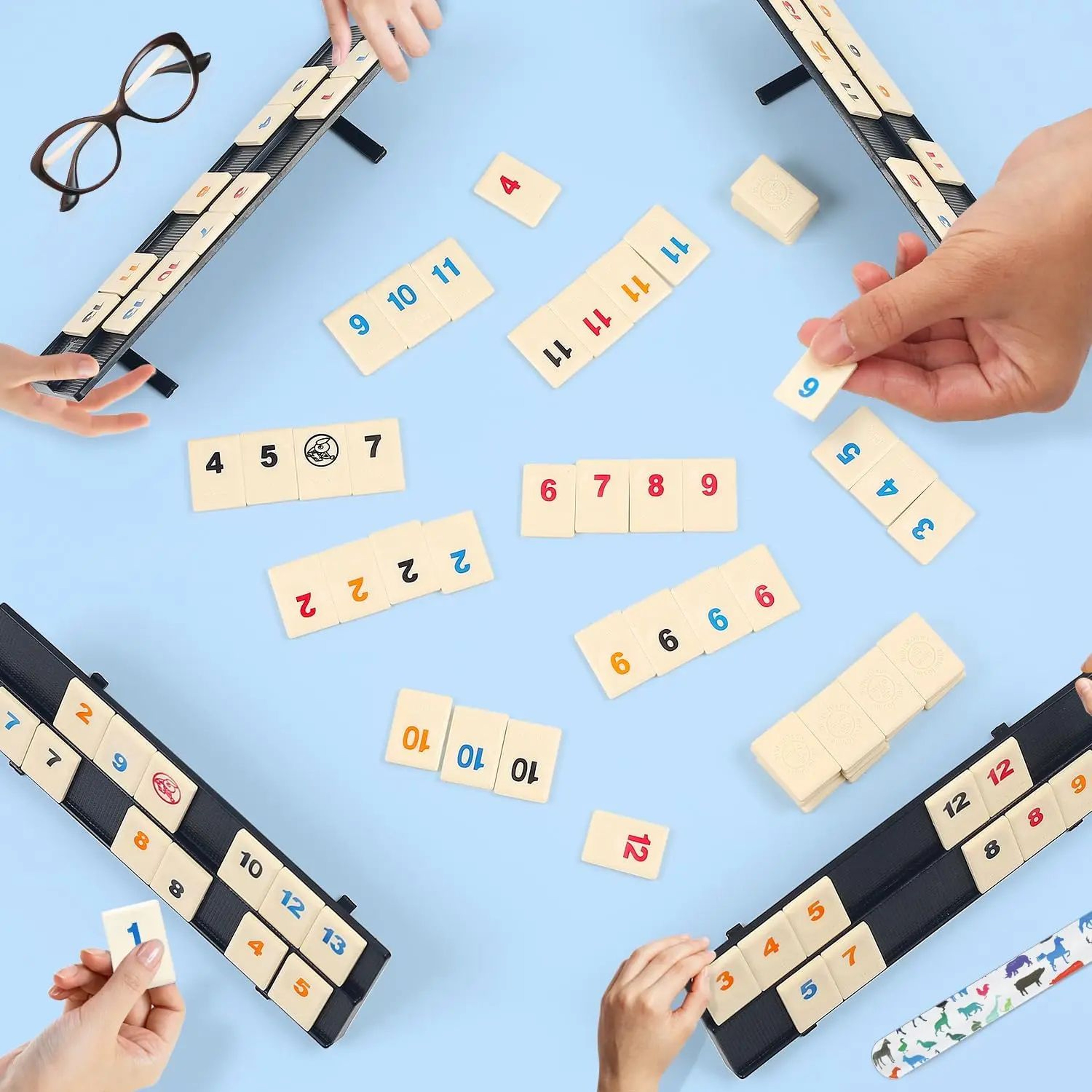 Israeli Digital Mahjong Cards Table Game  Multiplayer Strategy Party Board Game For Adults 1