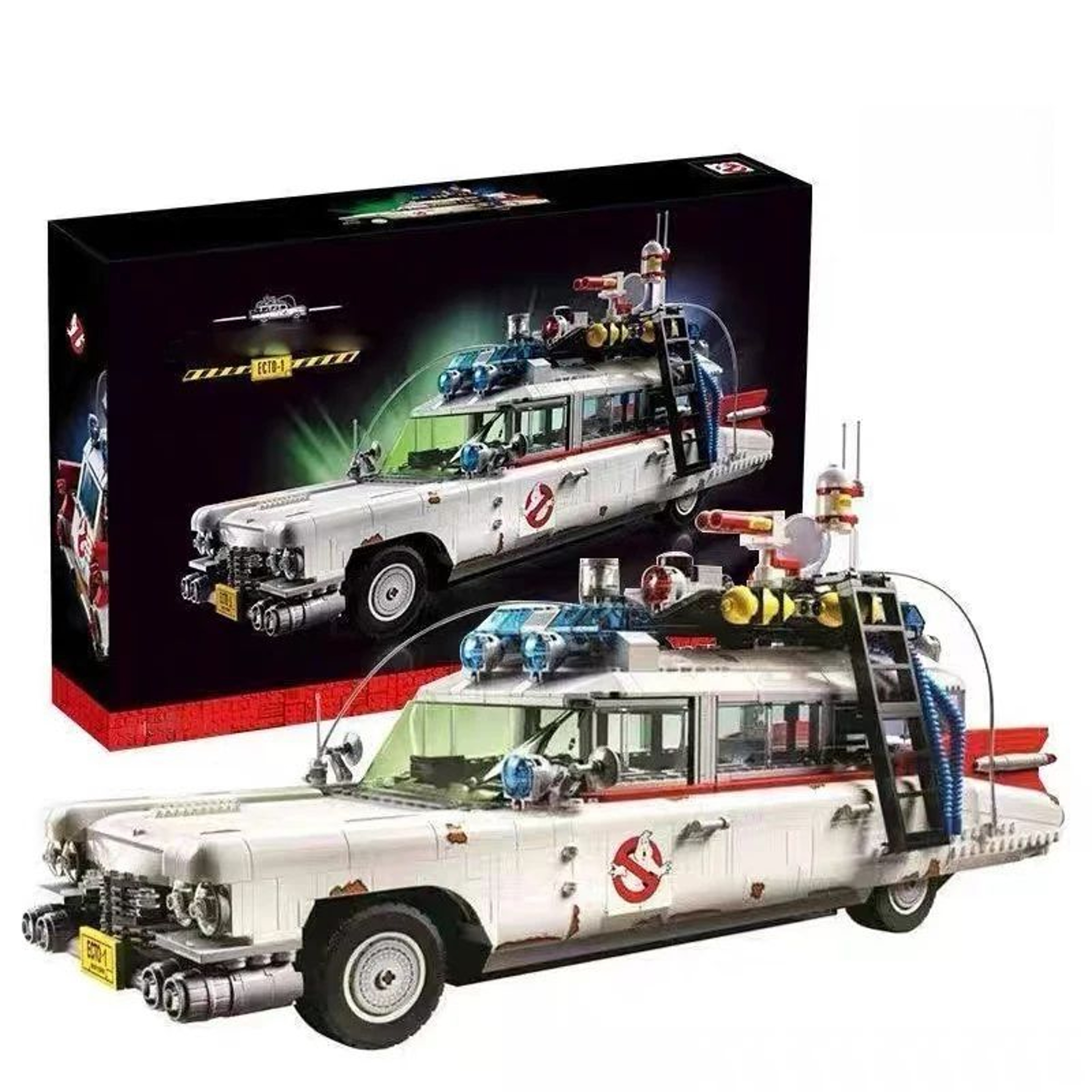 Ghostbusters Ecto1 Building Blocks Car Model  Movie Display Brick Set For Kids  Adults 6