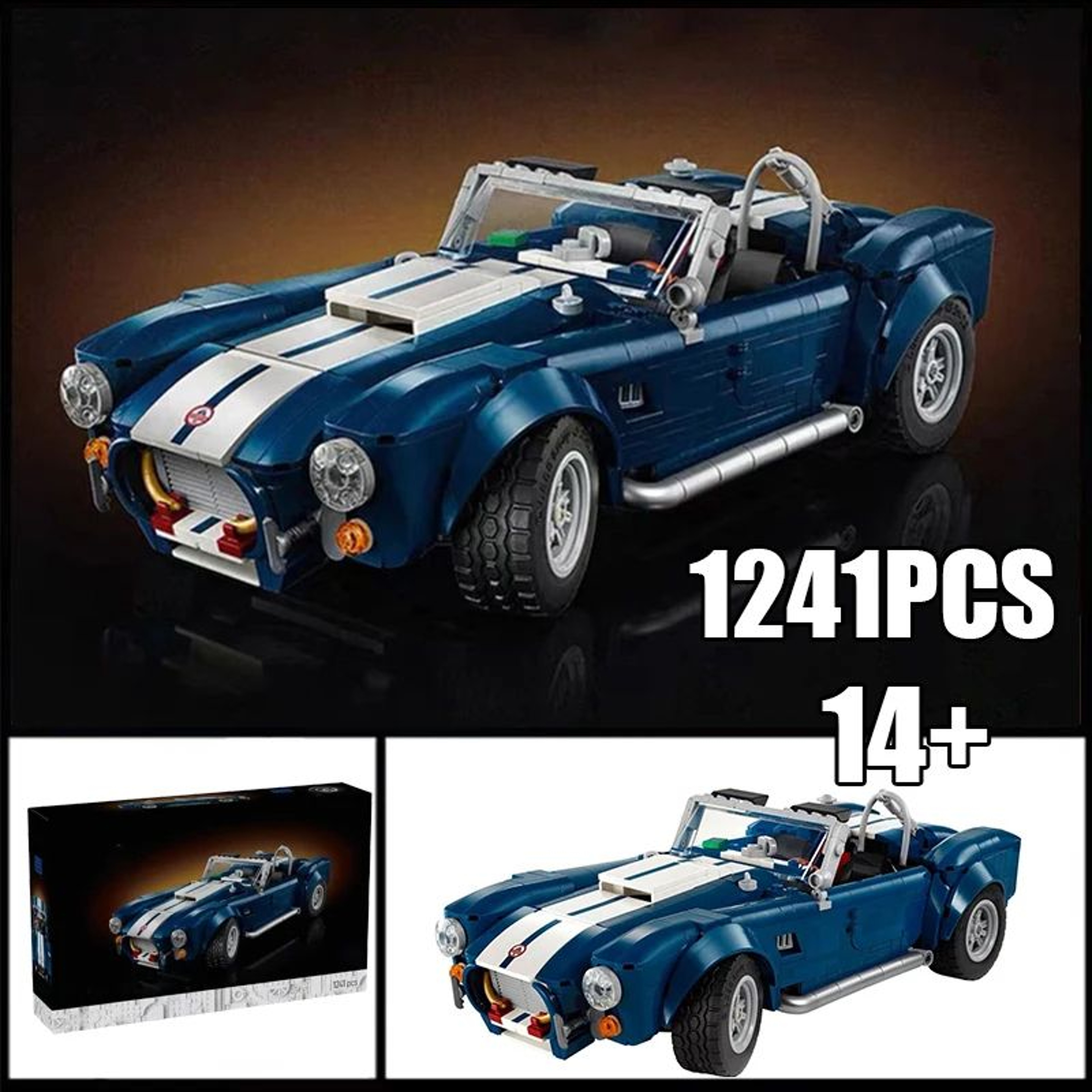 COBRA Technic Supercar Building Set  1241 Piece DIY Supercar Model Kit For Collectors 0