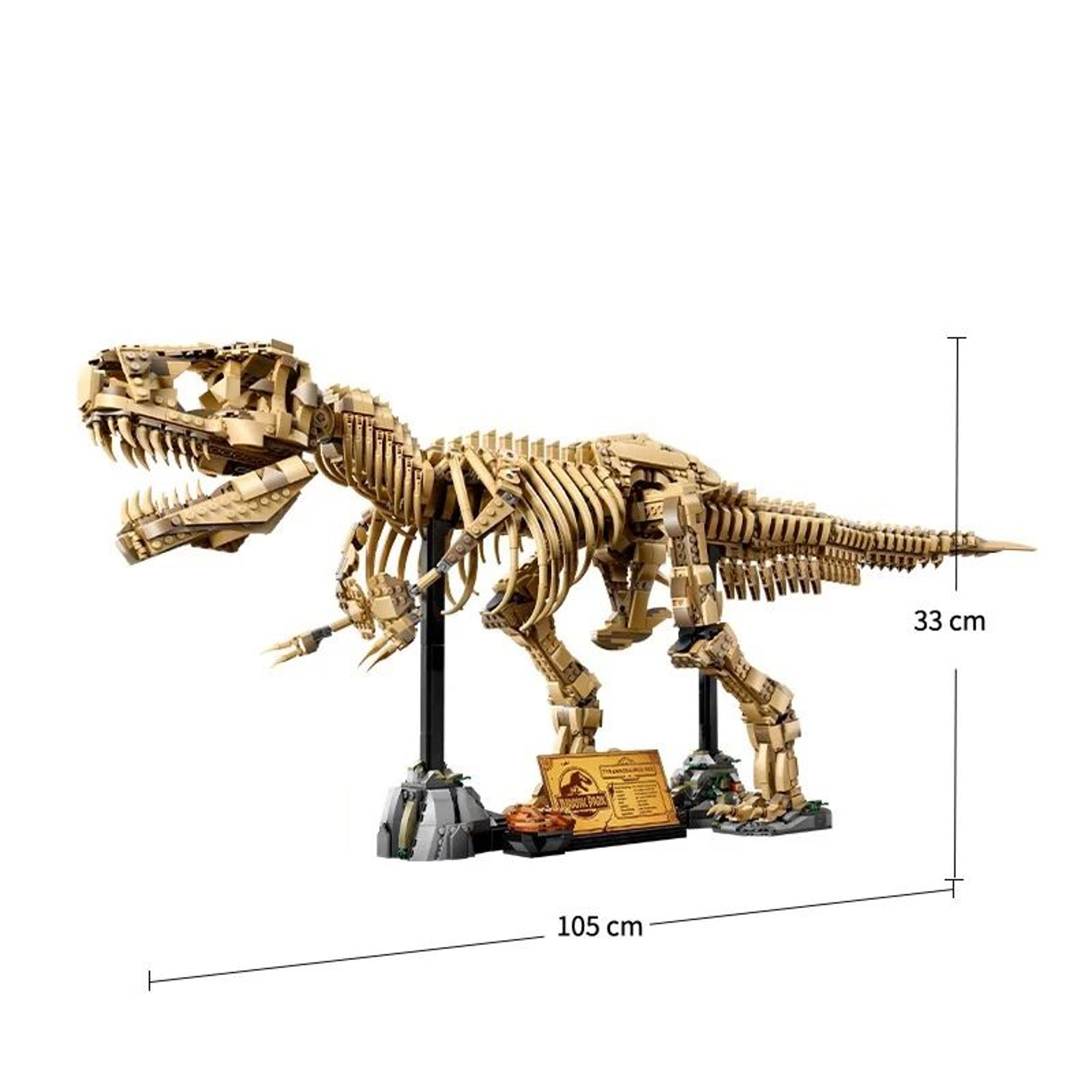 TRex Fossil Dinosaur Building Set  Creative Tyrannosaurus Rex Construction Toy For Kids 4