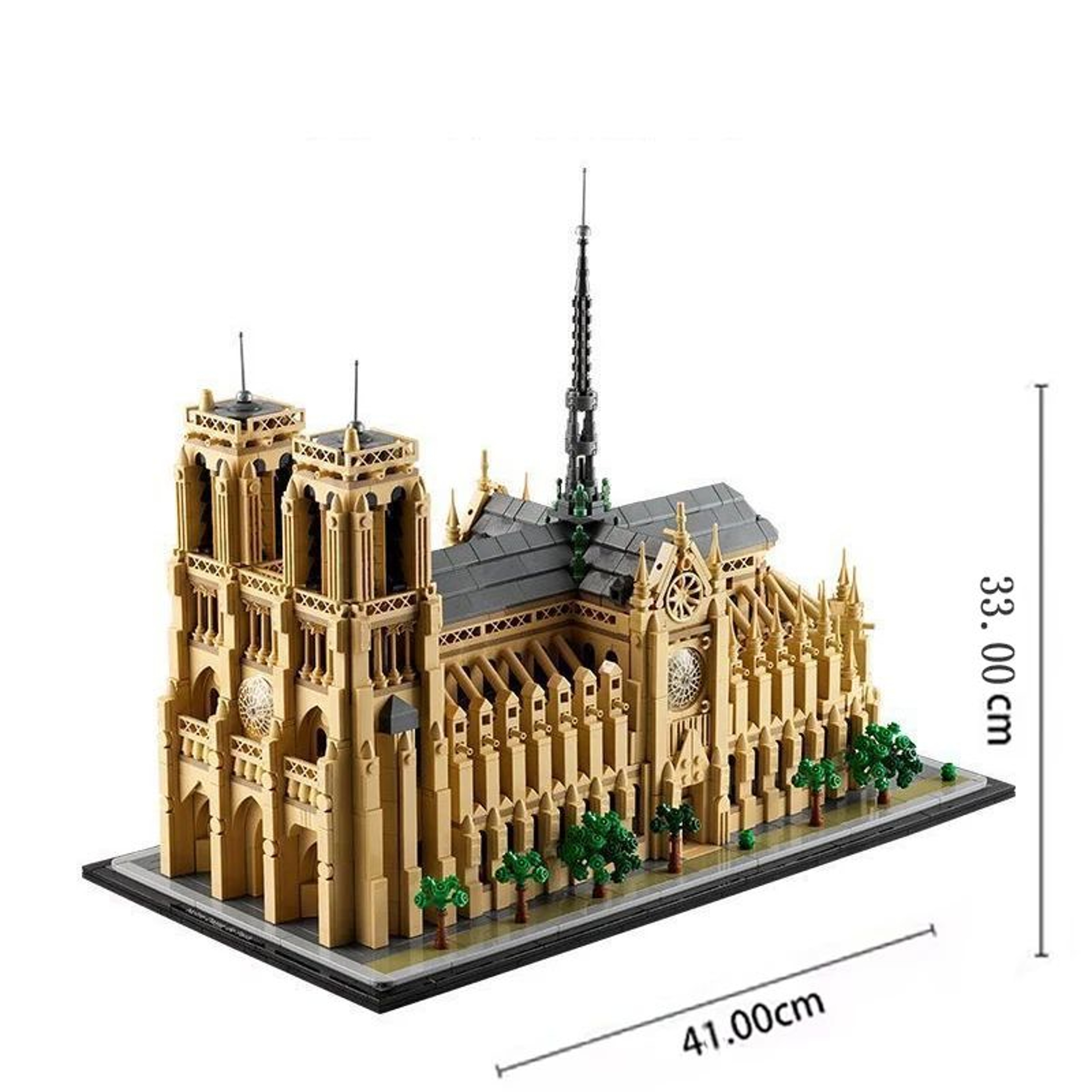 NotreDame De Paris Architectural Building Set  4383 Piece Collectible Model Kit For Adults 4