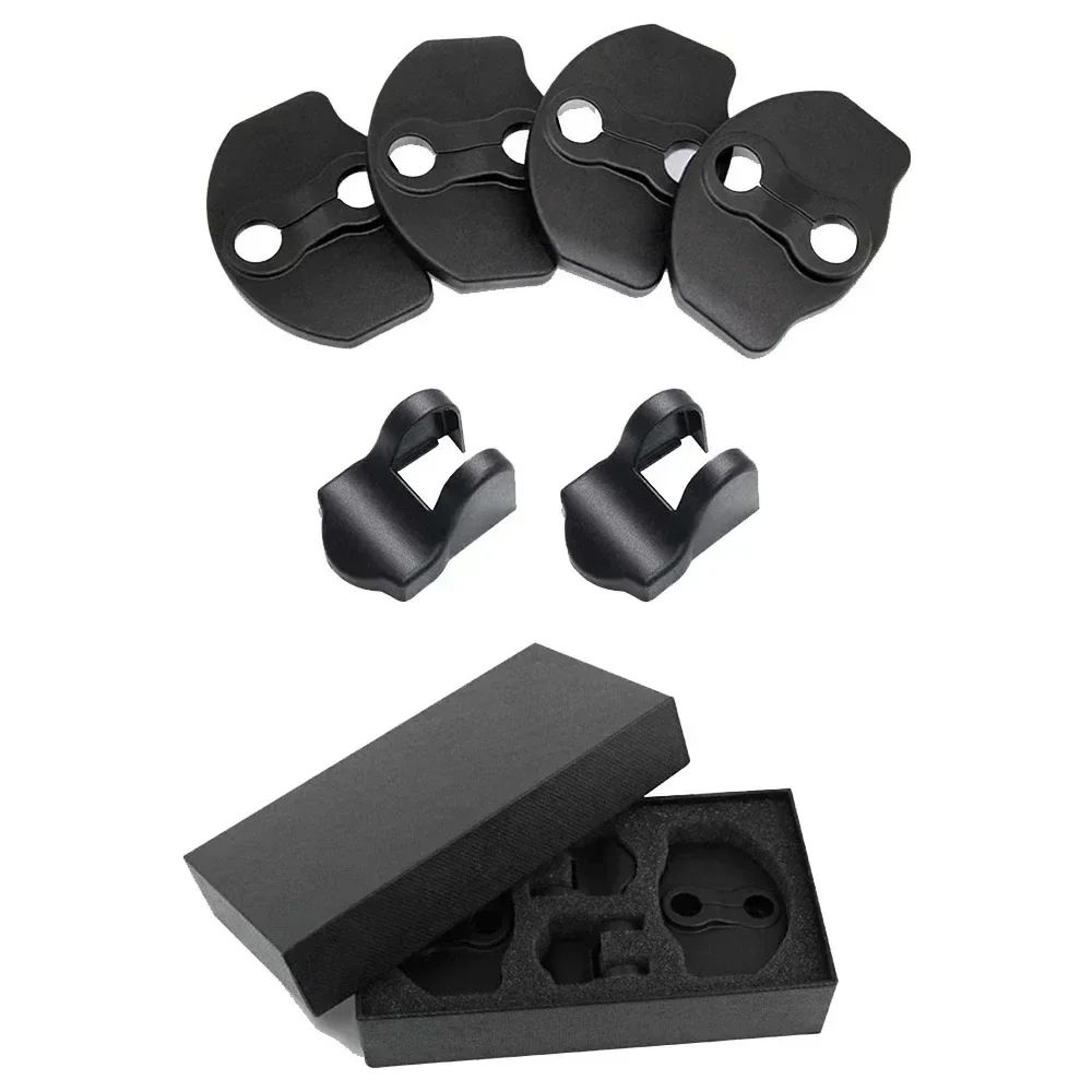 Door Lock Protector Covers For Tesla Model 3  Model Y  Interior Door Latch Protection Set 3