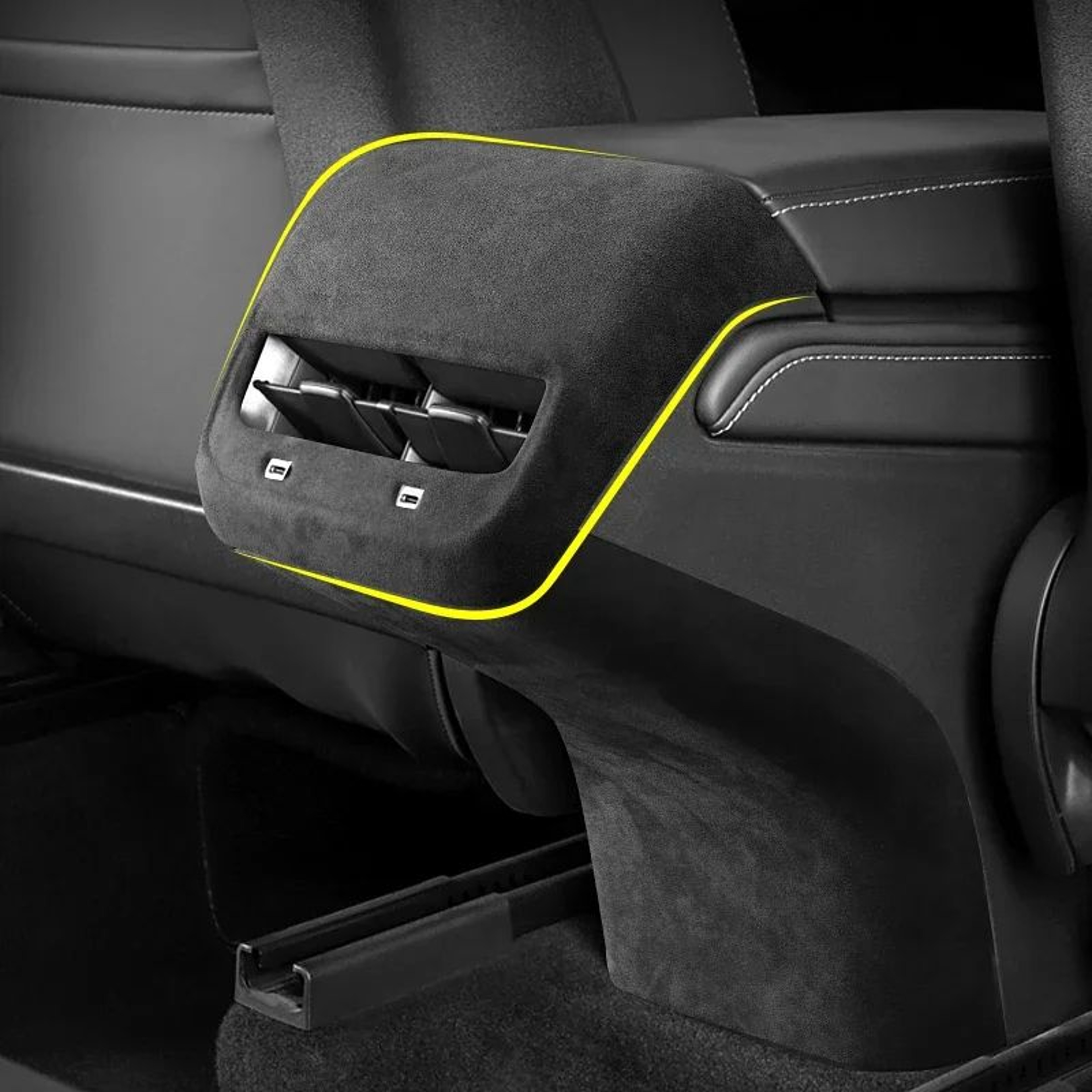 Tesla Rear Air Vent Trim Cover For Model 3 And Model Y  ABS Rear AC Vent Cover Interior Upgrade 202 1