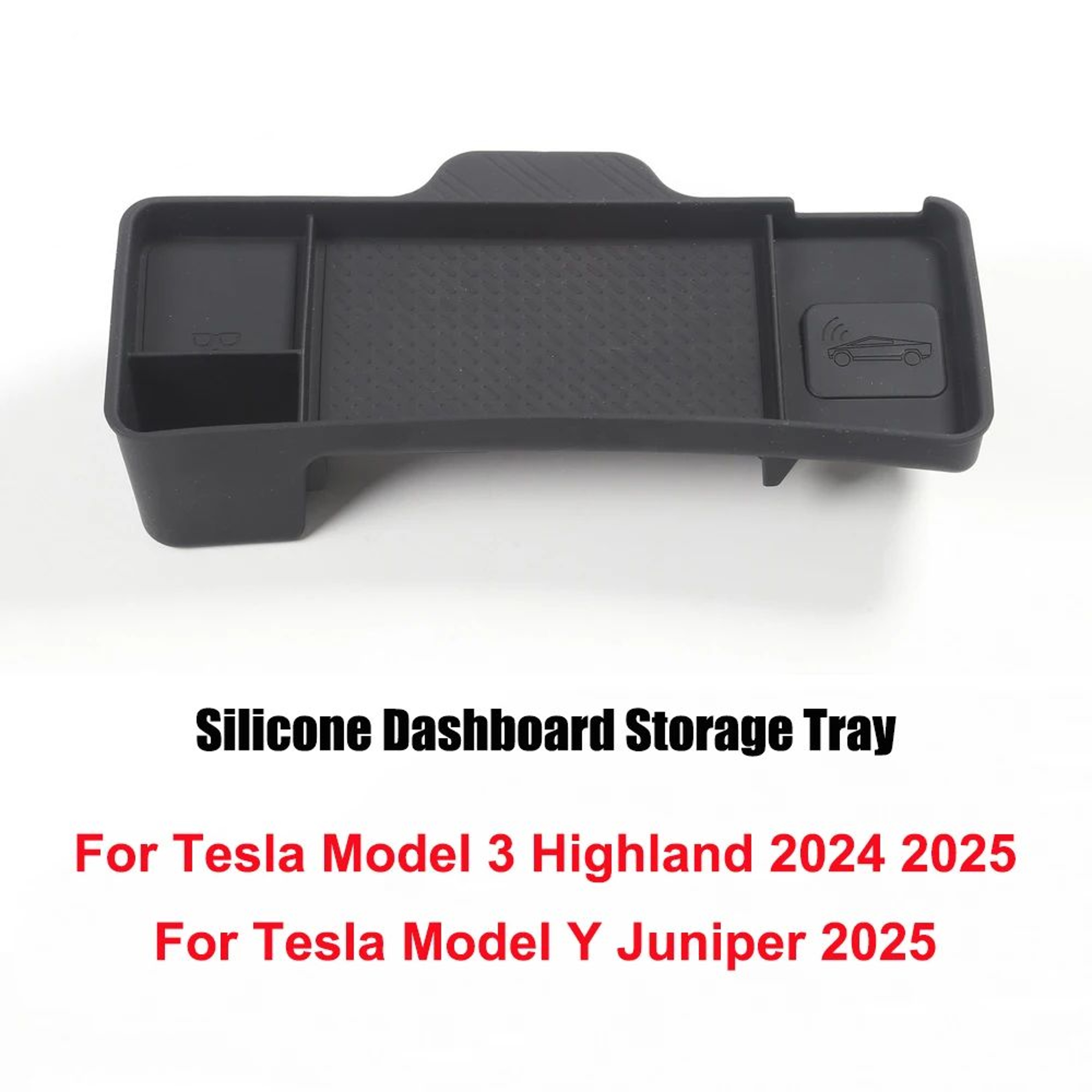 Tesla Dashboard Storage Tray For Model Y Juniper 2025  Model 3 Highland  Silicone Center Console Or 4