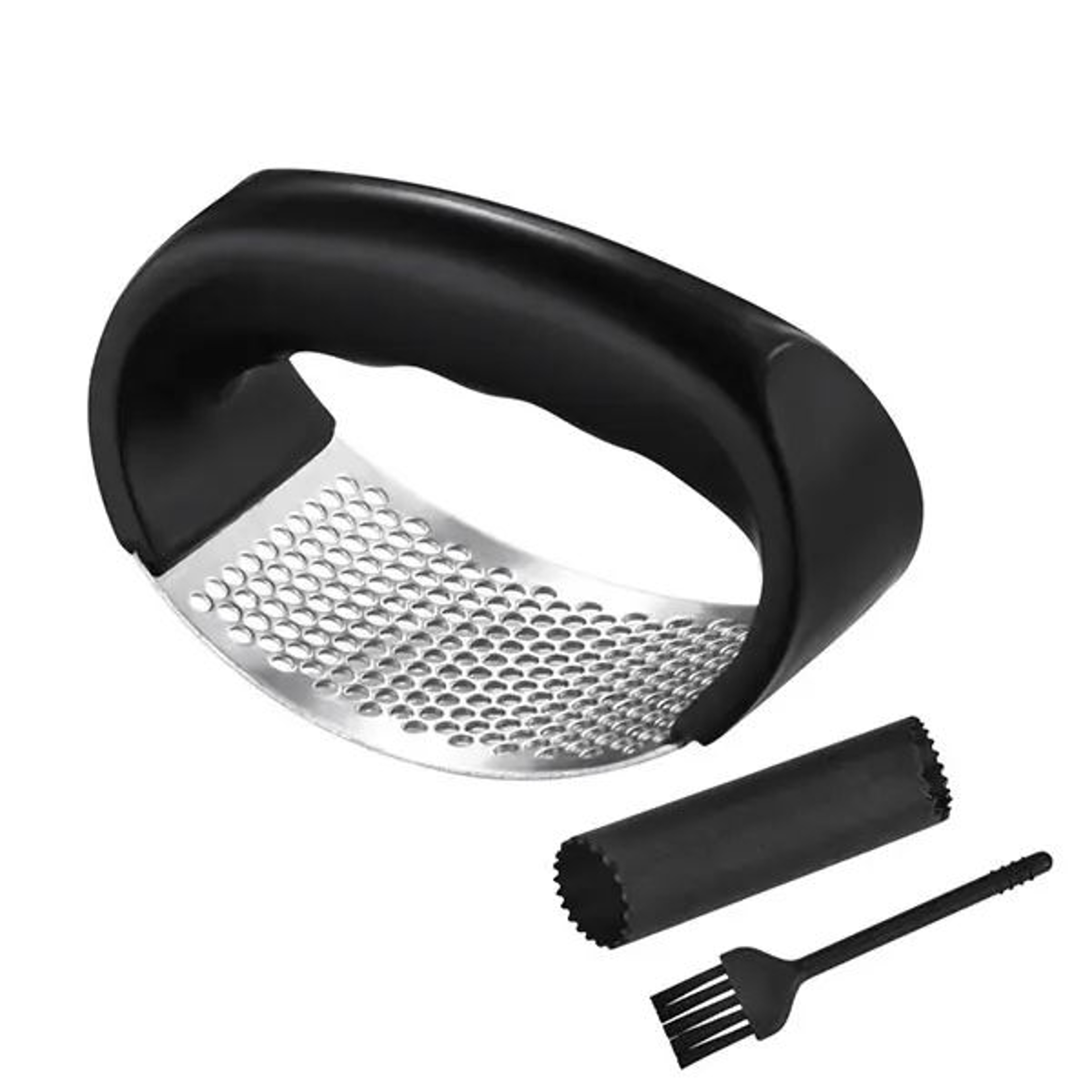 Stainless Steel Garlic Press Rocker  Manual Garlic Crusher Tool For Easy Mincing 6