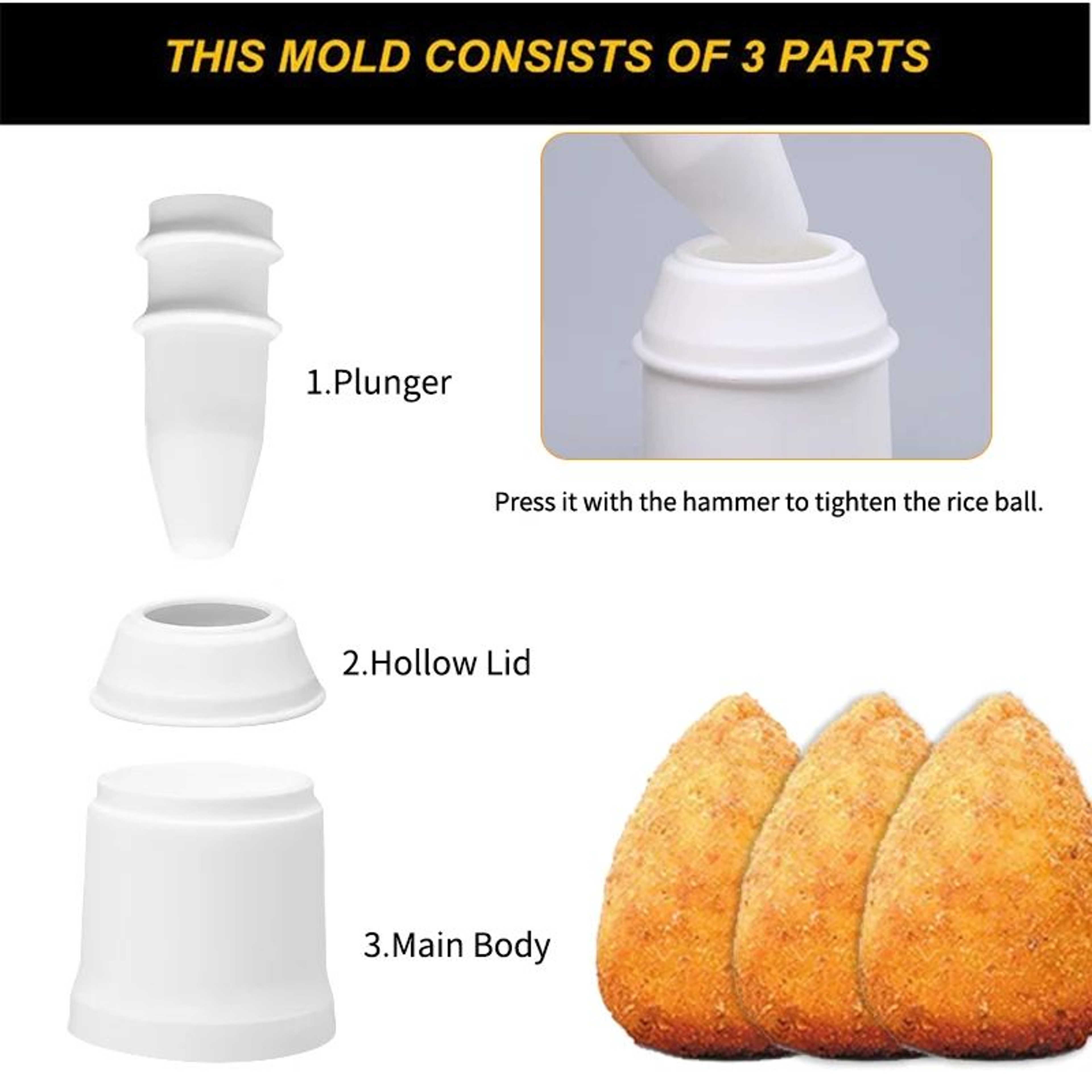 DIY Arancini Maker Rice Ball Mold  Easy Sushi Rice Mold Tool For Perfectly Shaped Balls 1