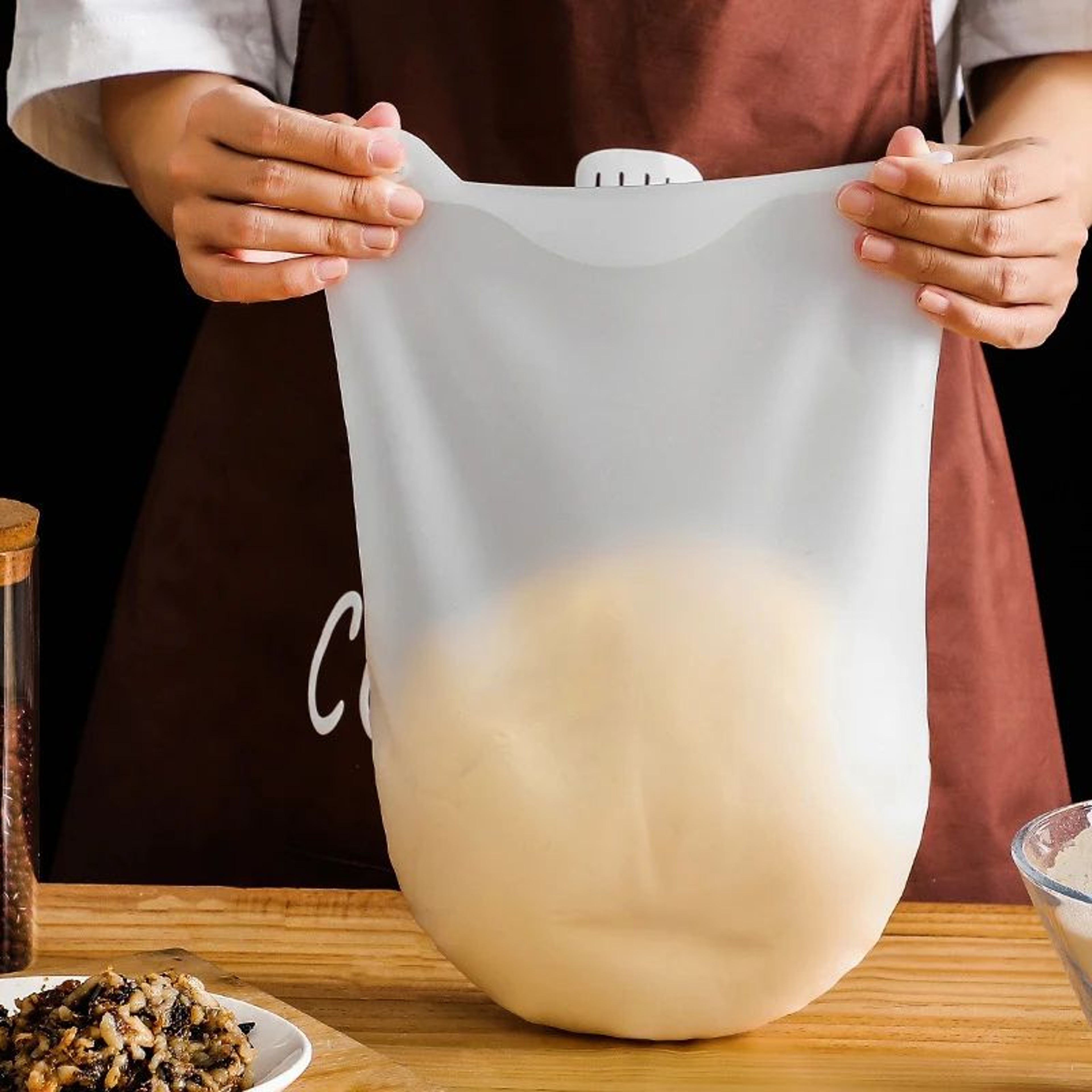 Silicone Dough Kneading Bag  MessFree Dough Mixer Bag For Bread Pizza  Pastry 1