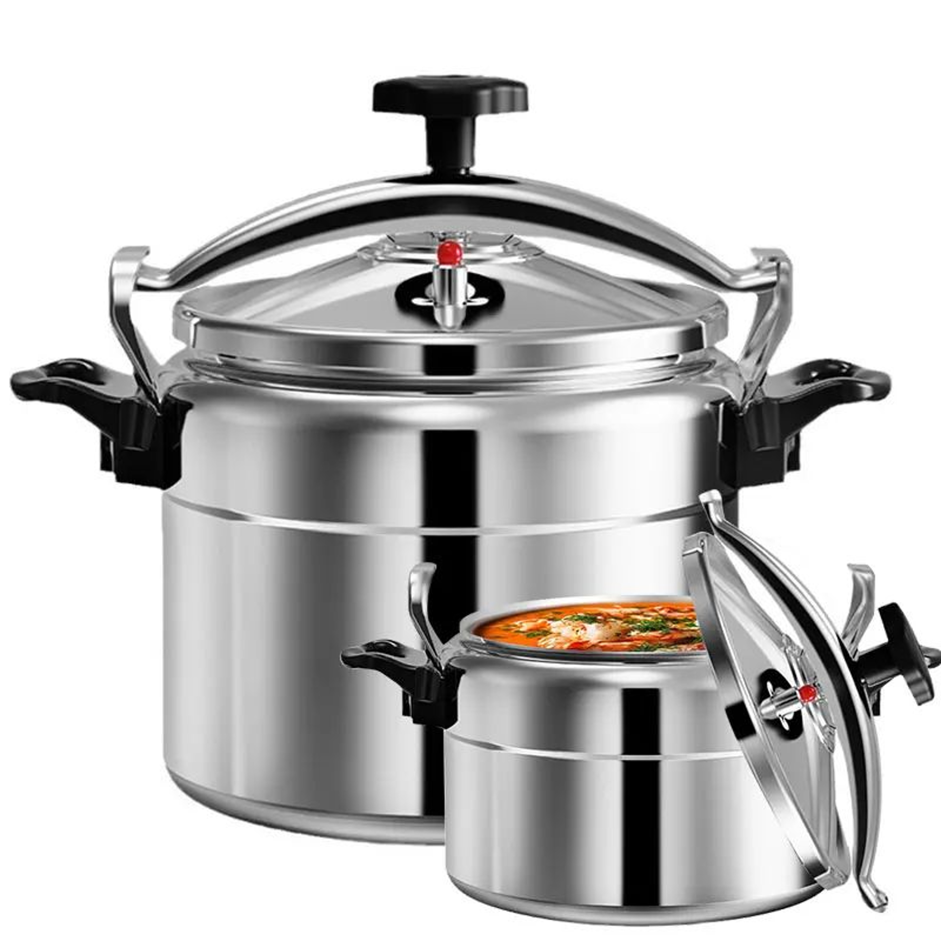 HeavyDuty Pressure Cooker For Gas Stoves  Aluminum ExplosionProof Pressure Pot 3L  5L  7L 0