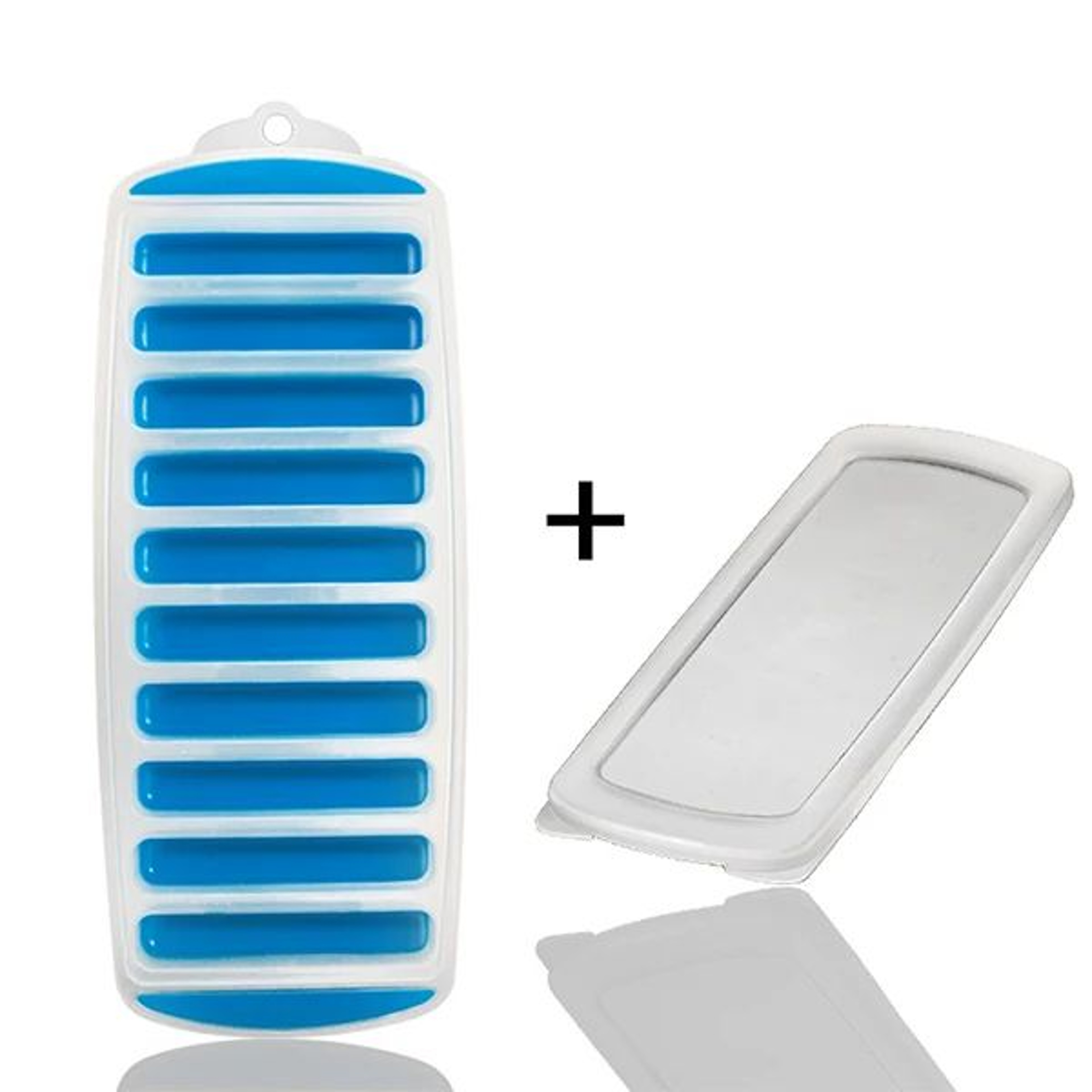 PopOut Ice Stick Tray With Lid  Reusable Ice Cube Tray For Water Bottles 3