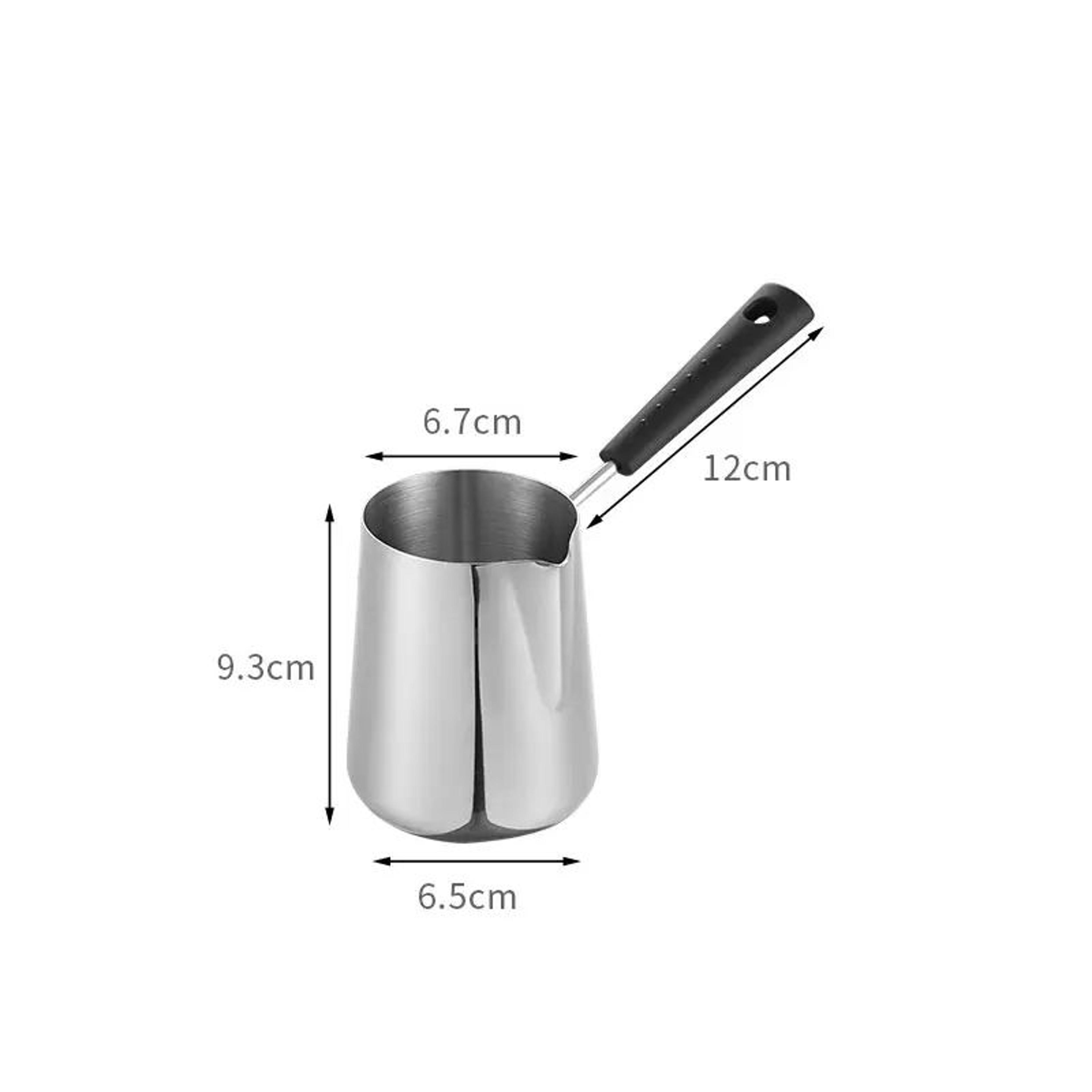 Stainless Steel Turkish Coffee Pot With Long Handle  Precision Milk Warmer  Chocolate Melting Pan 5