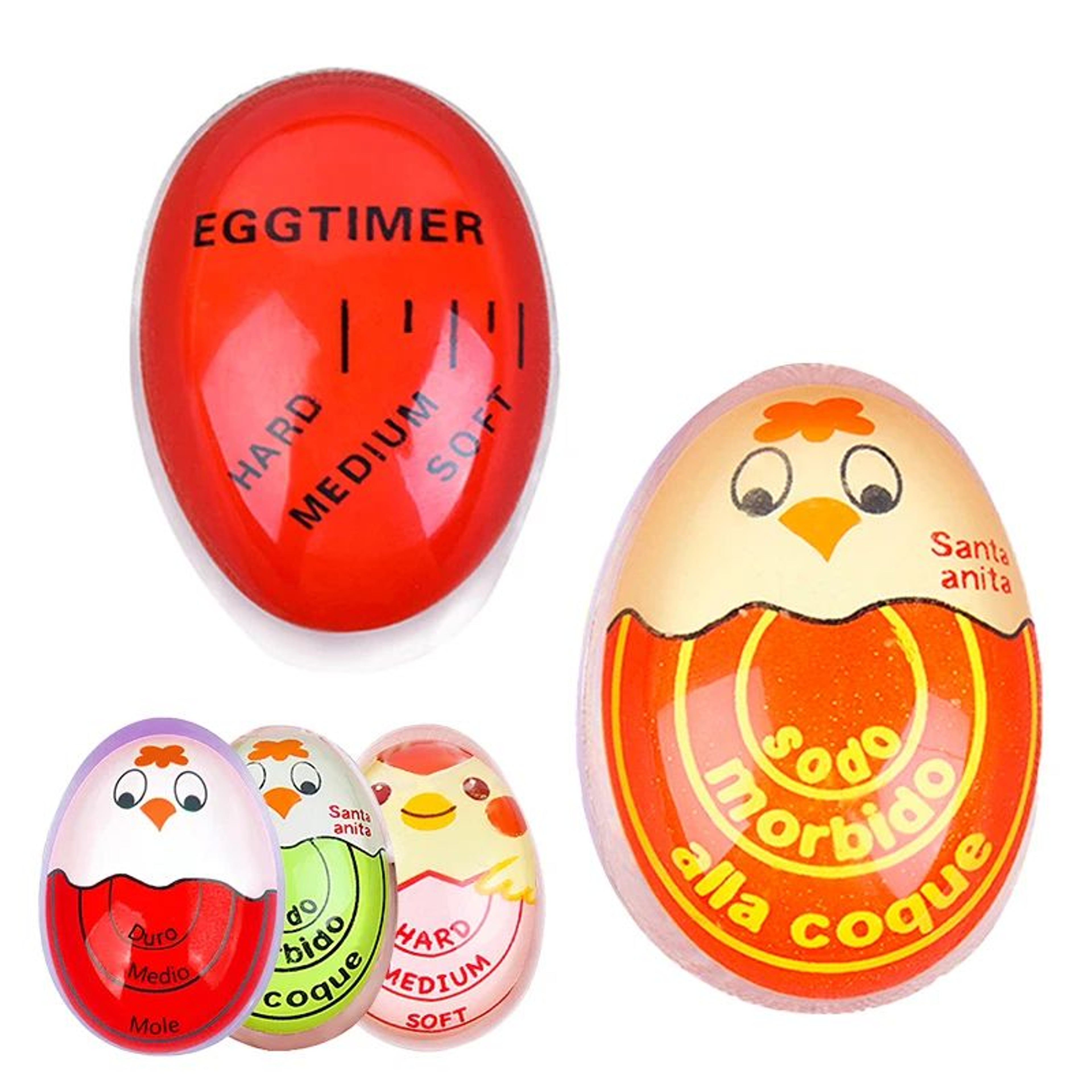 ColorChanging Egg Timer For Perfect Boiled Eggs  Soft Medium  Hard Egg Cooker Timer 0