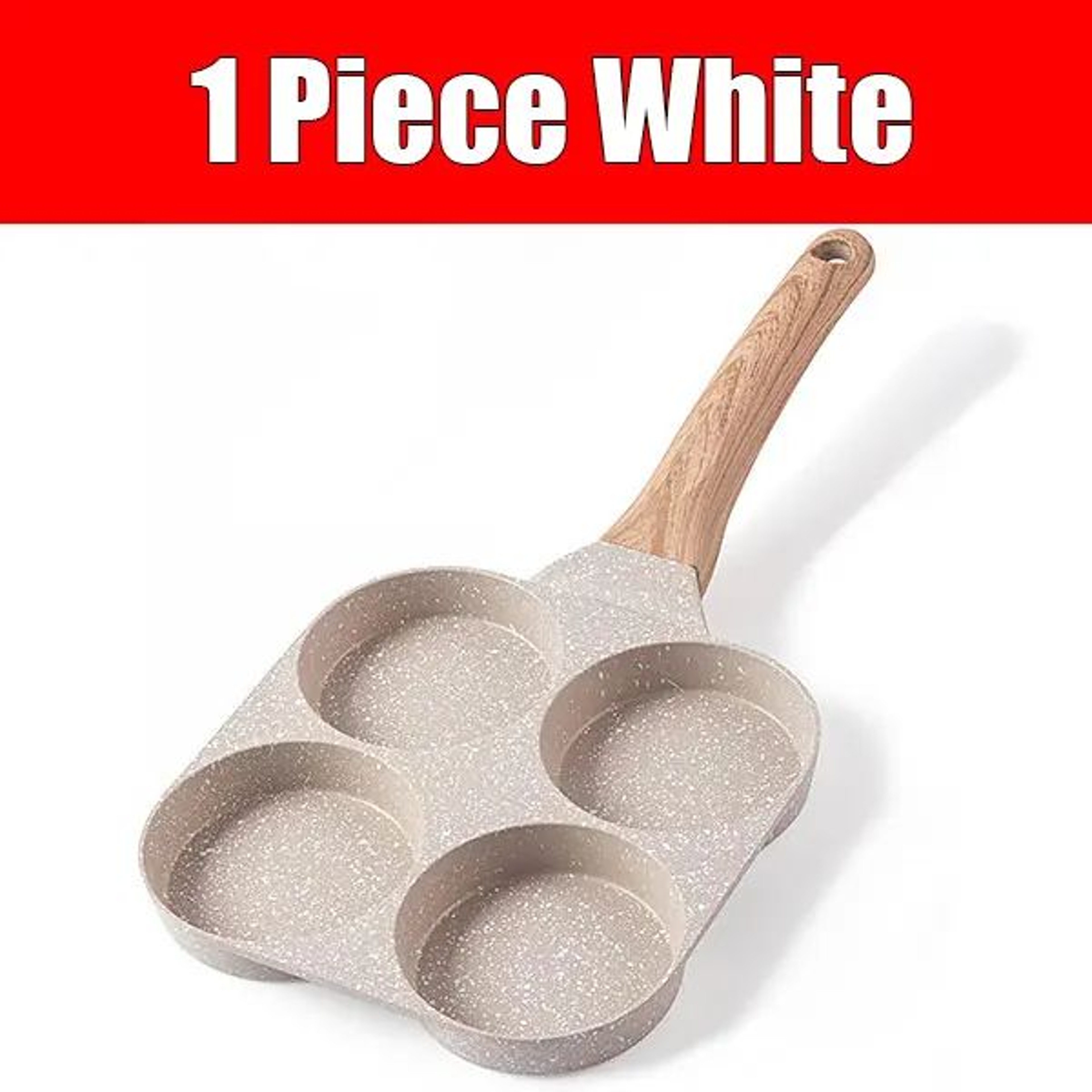 4Cup Egg Pan Omelette Skillet  Nonstick Granite Pan For Gas  Induction Cooking 3