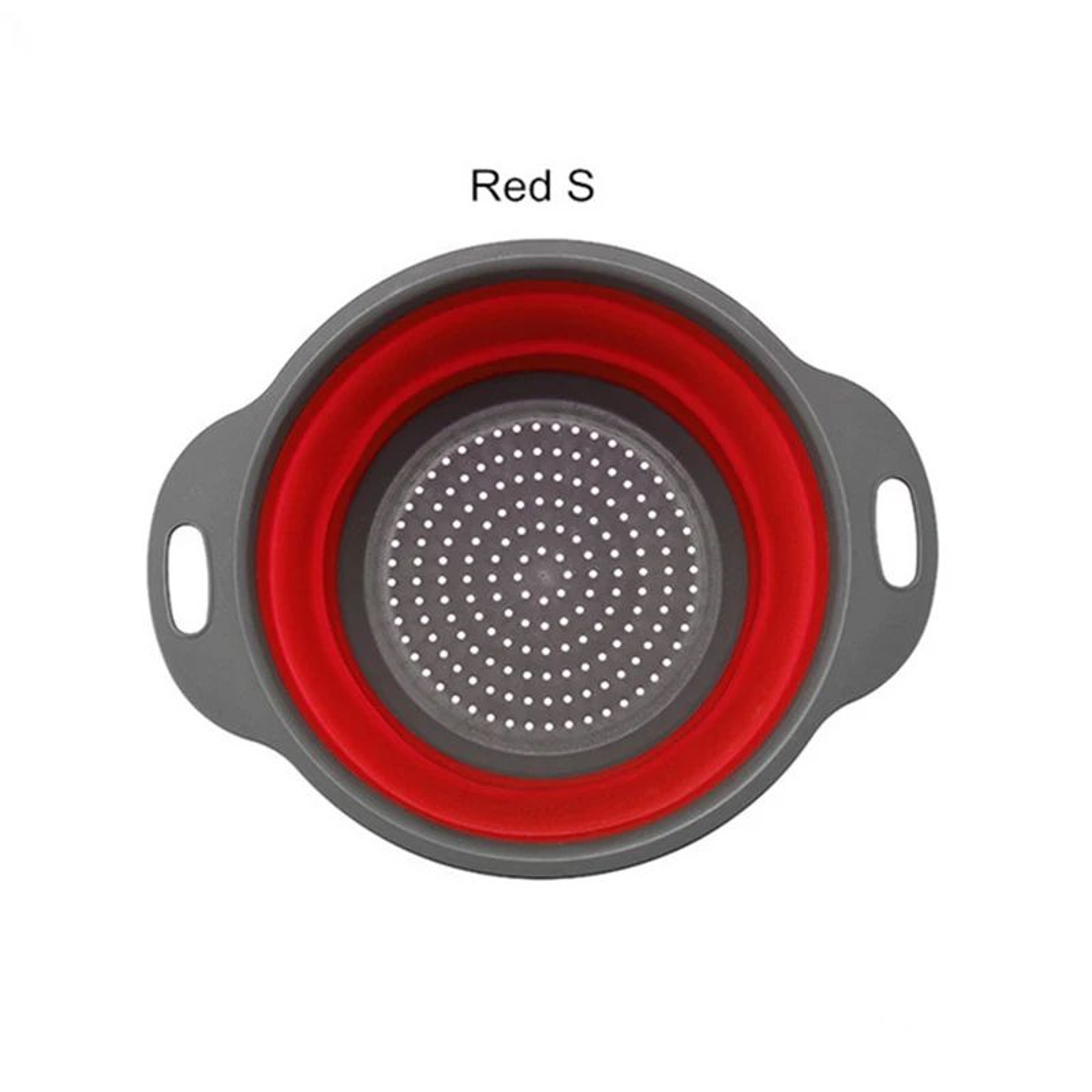 Collapsible Silicone Colander  Foldable Fruit  Vegetable Strainer For Compact Kitchens 8