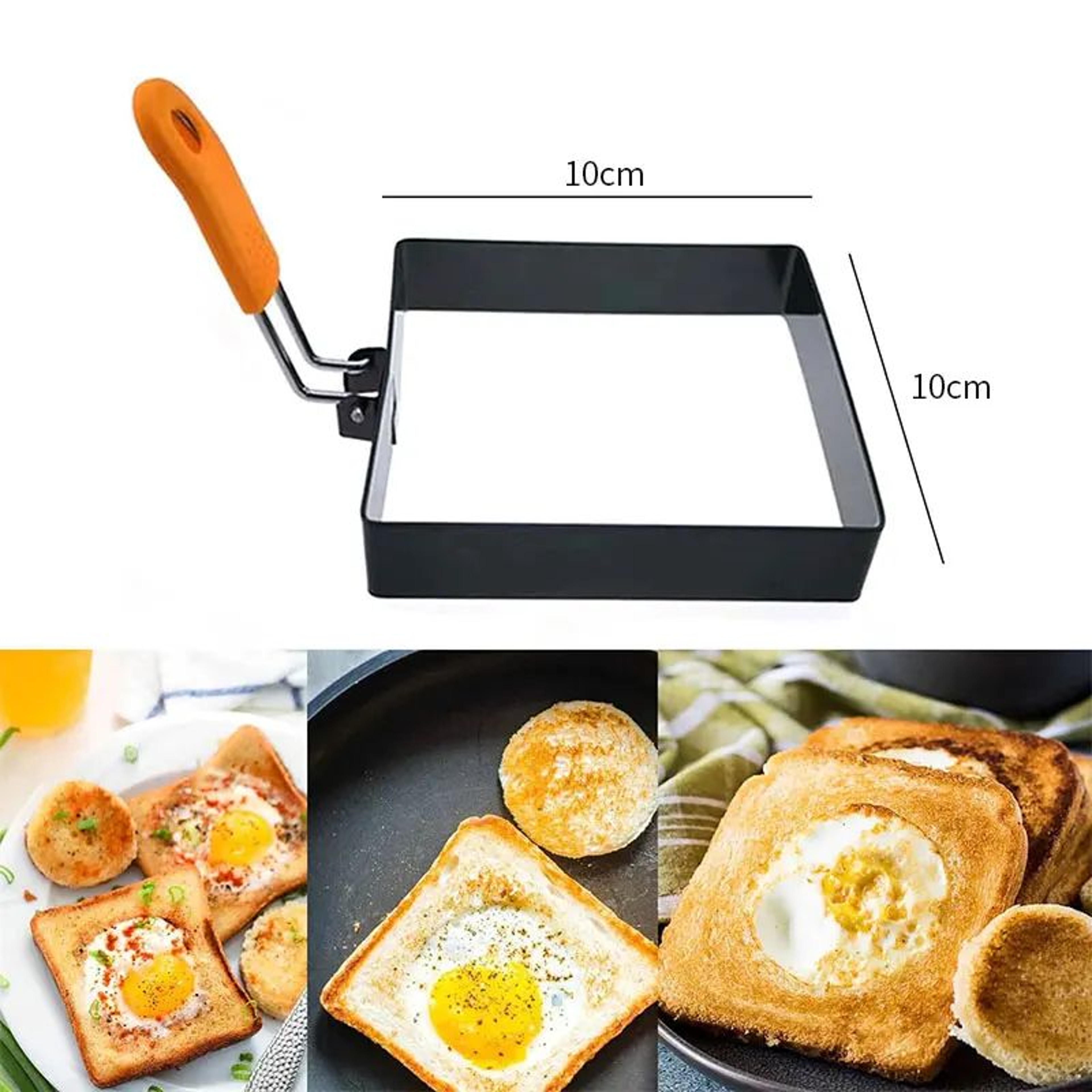 Square Stainless Steel Egg  Pancake Rings  Nonstick Frying Rings For Perfect Breakfasts 34 Pcs 1