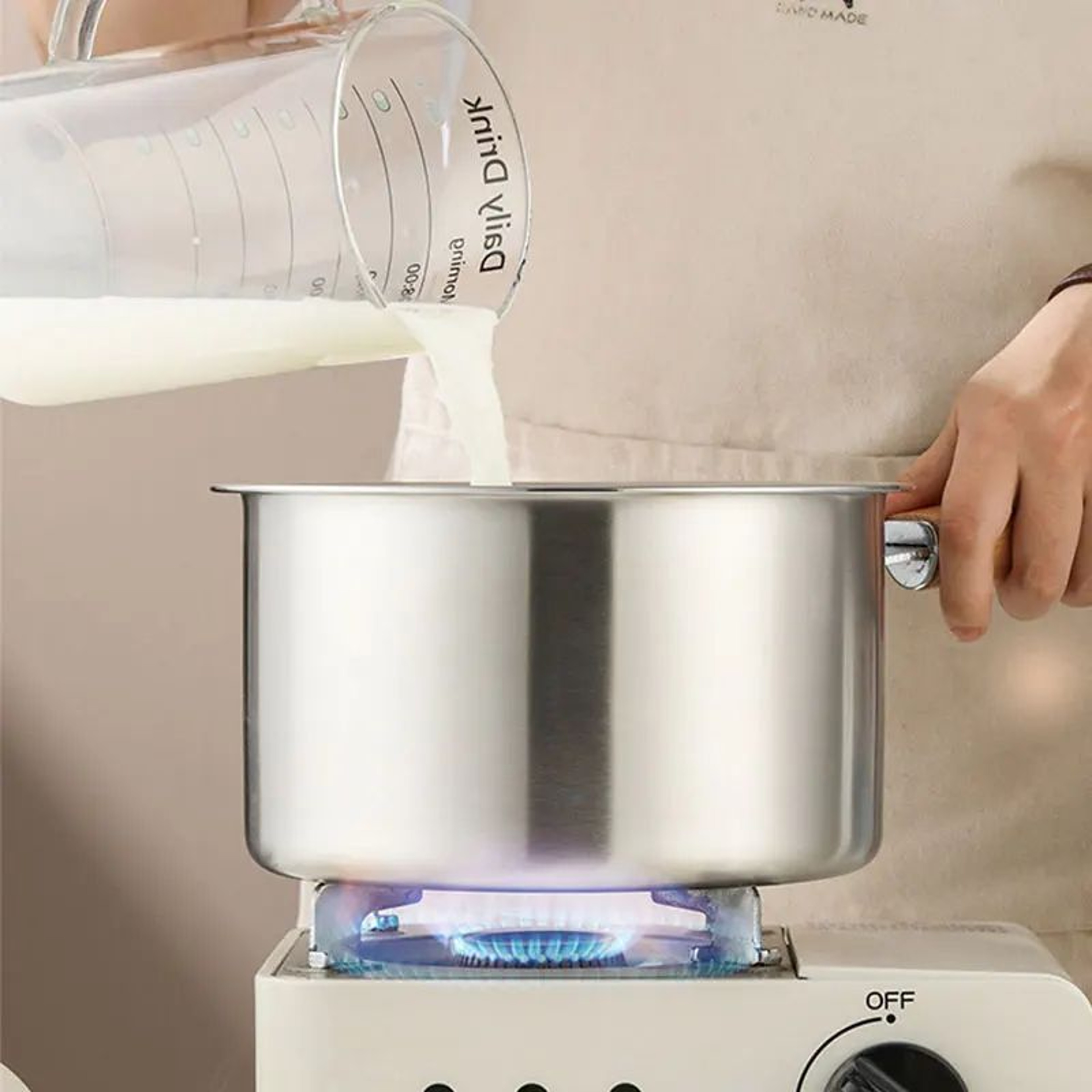 20cm Stainless Steel Deep Fryer Pot With Basket  InductionSafe Mini Frying  Soup Pot 3