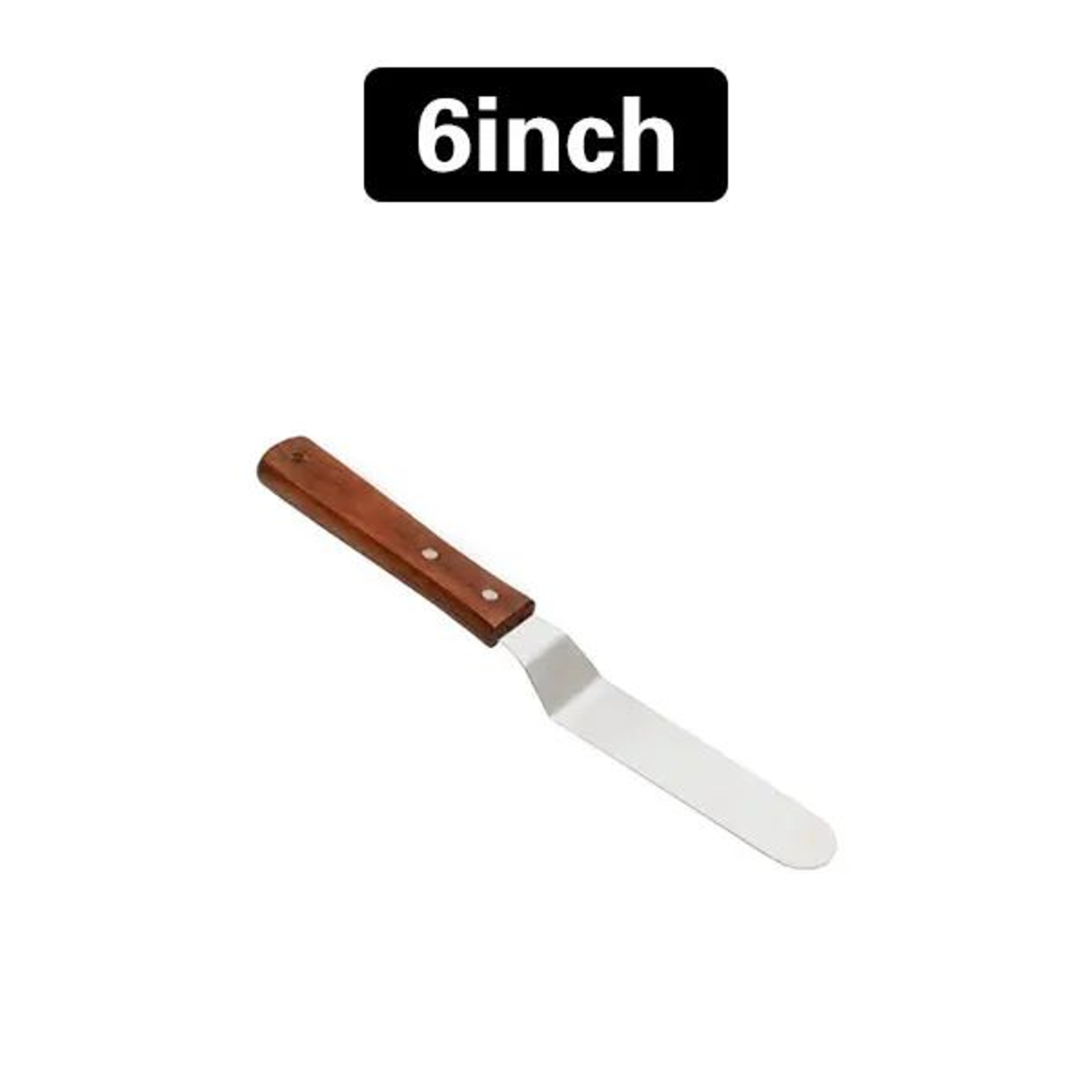 Stainless Steel Cake Icing Spatula With Wooden Handle  Professional Frosting Knife 412 Inch Options 5