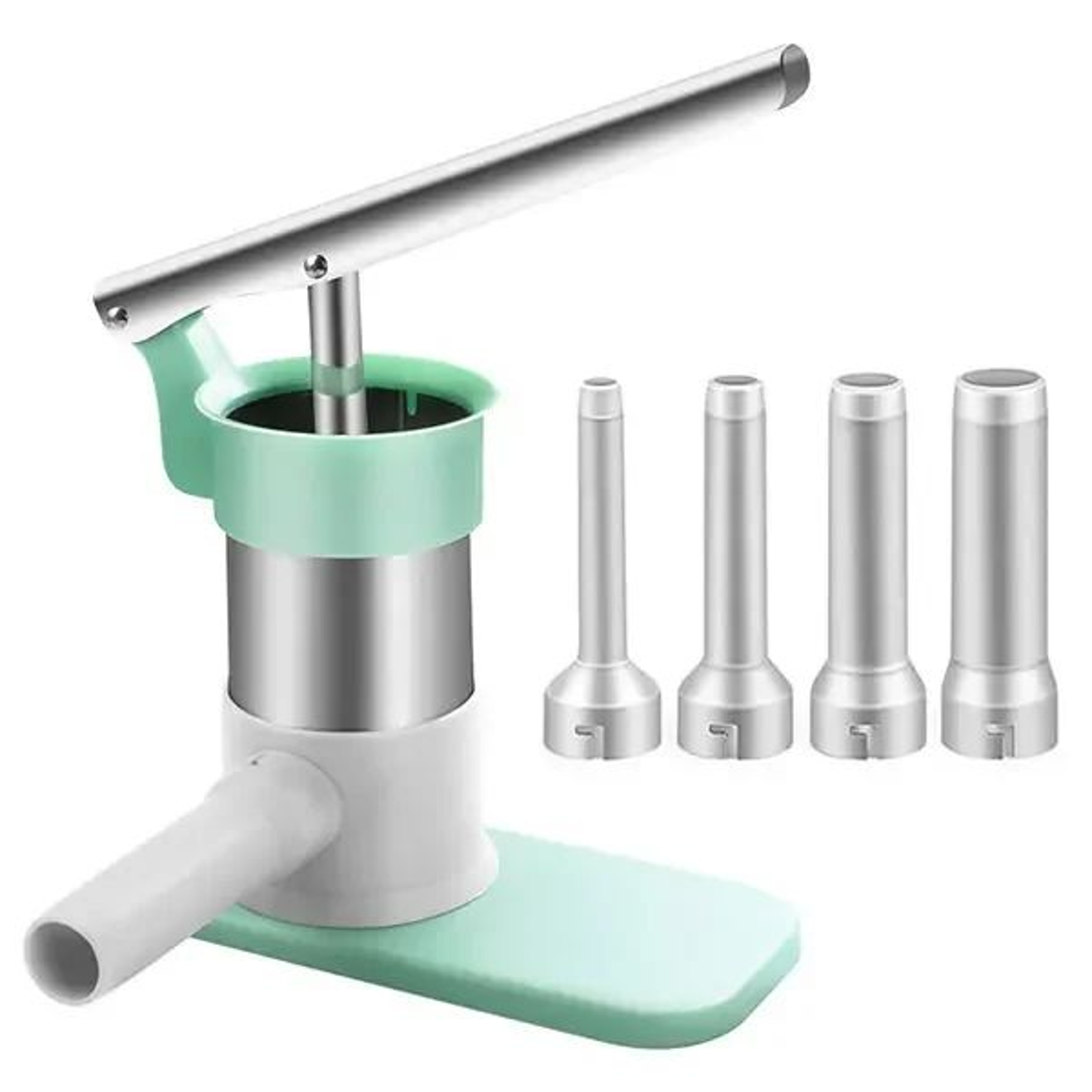 Manual Sausage Stuffer Machine With 4 Tubes  Vertical Meat Stuffer For Home Sausage Making 3